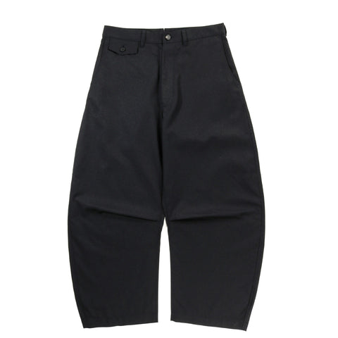 COMME DES GARCONS HOMME P002 WIDE WOOL TROUSER DARK NAVY