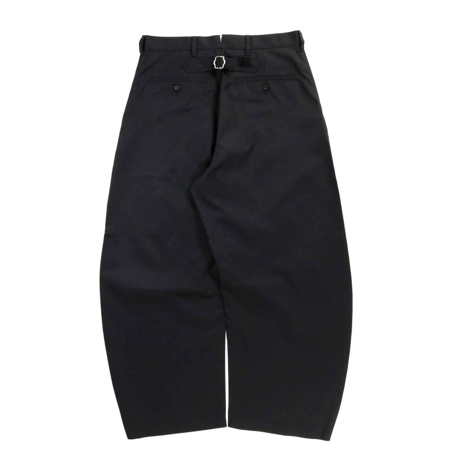 COMME DES GARCONS HOMME P002 WIDE WOOL TROUSER DARK NAVY