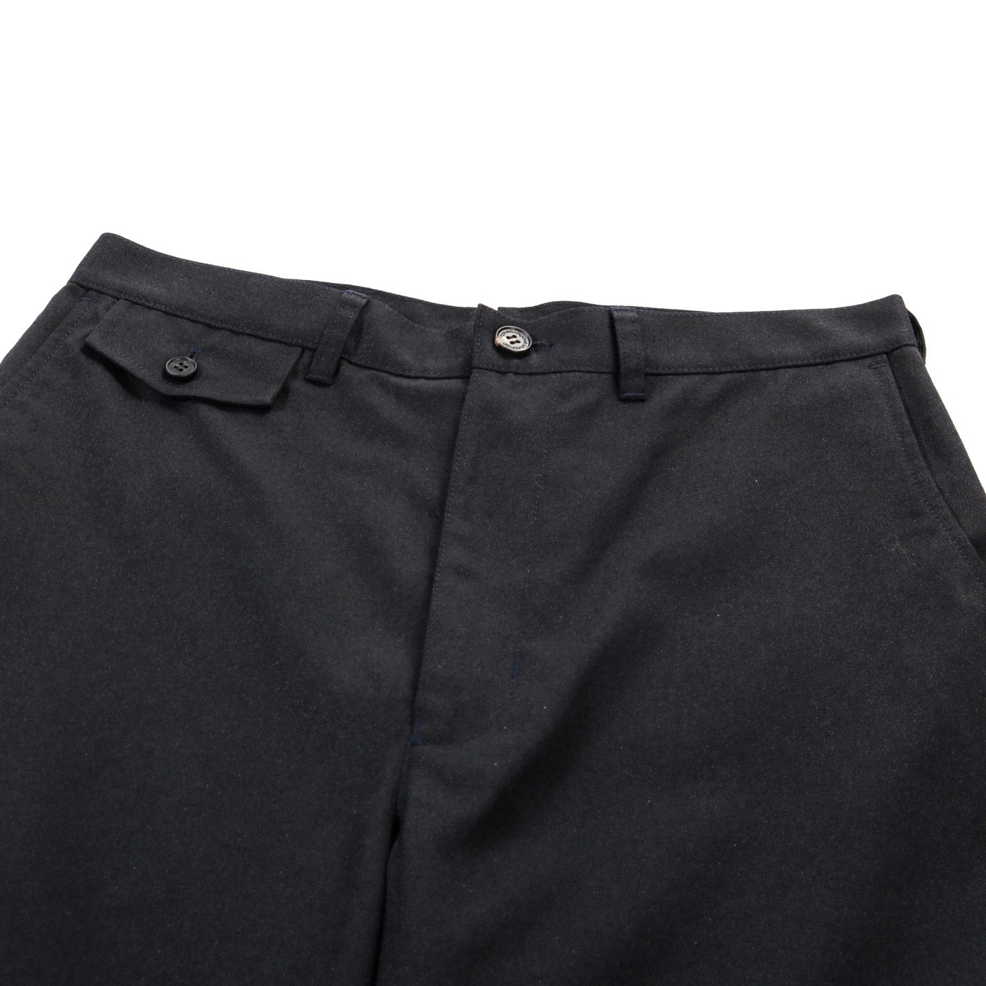 COMME DES GARCONS HOMME P002 WIDE WOOL TROUSER DARK NAVY
