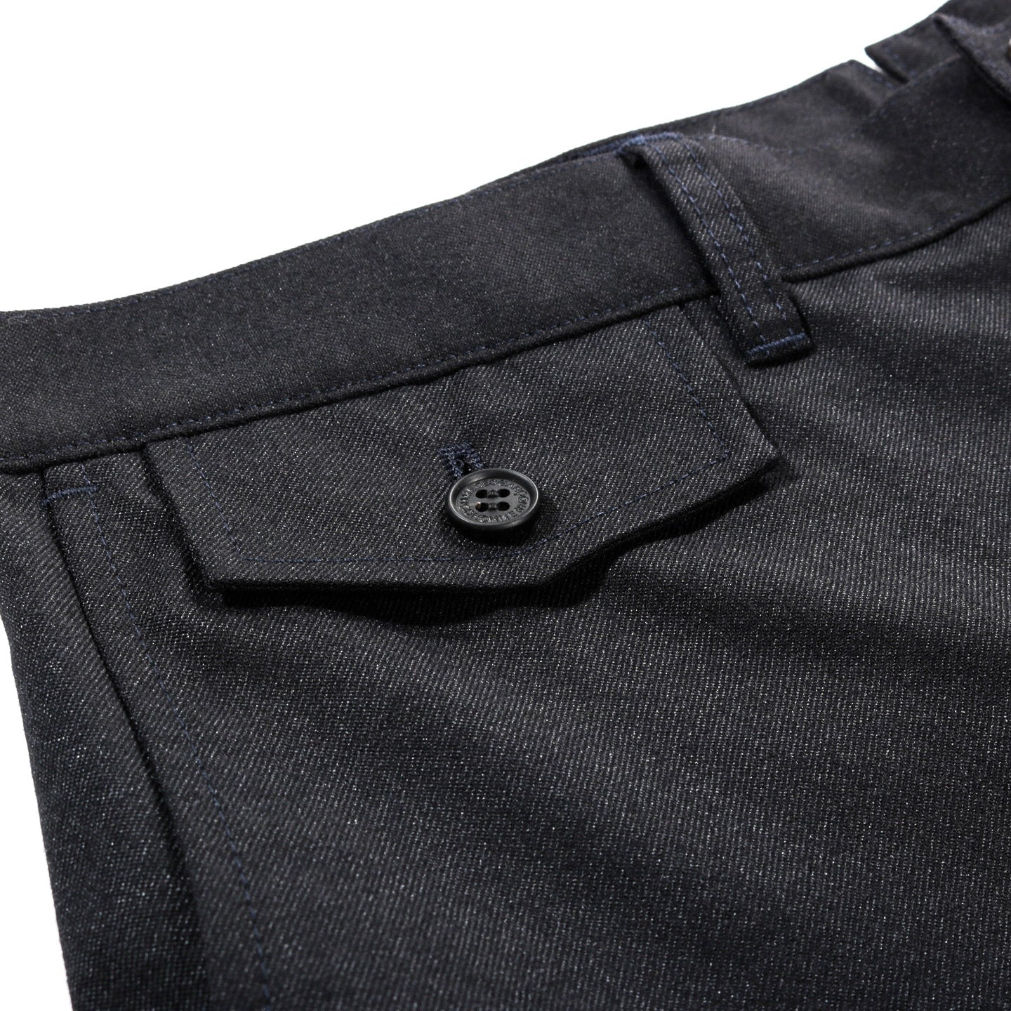 COMME DES GARCONS HOMME P002 WIDE WOOL TROUSER DARK NAVY