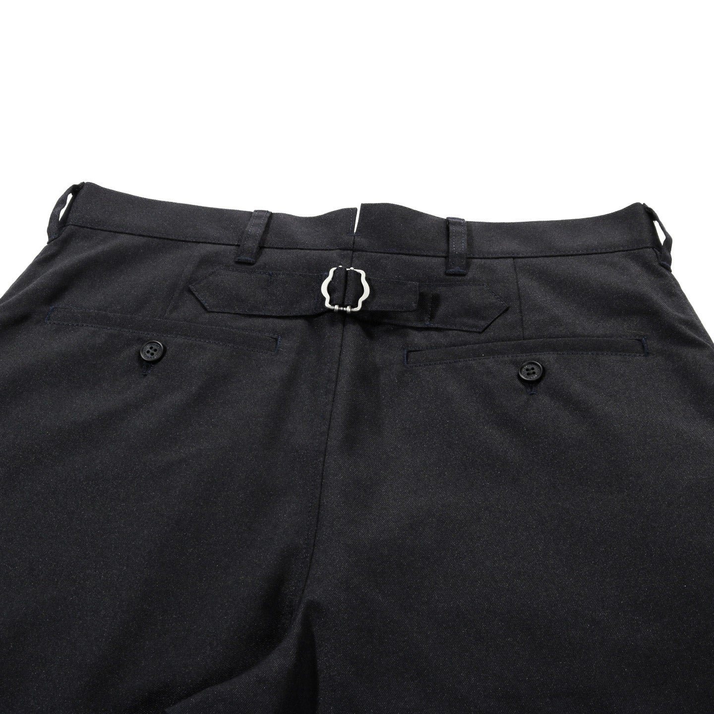 COMME DES GARCONS HOMME P002 WIDE WOOL TROUSER DARK NAVY