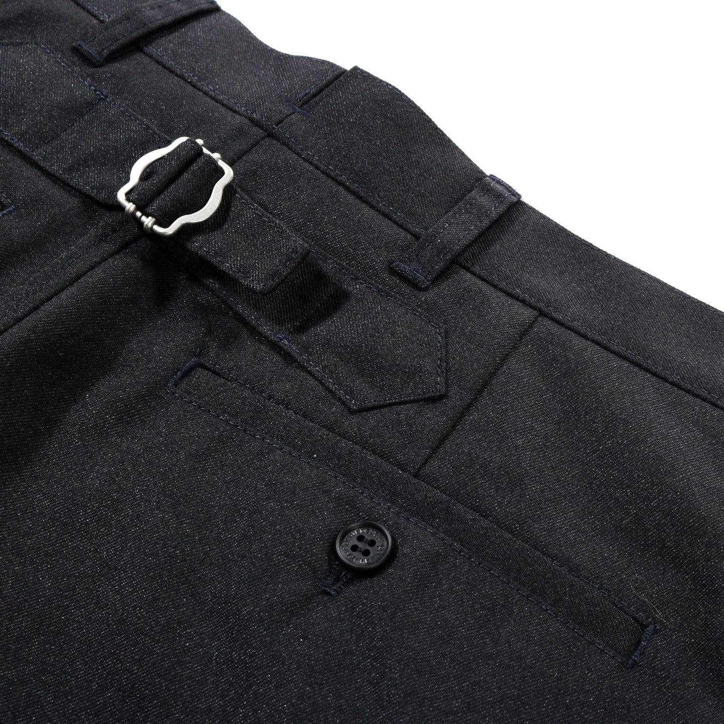 COMME DES GARCONS HOMME P002 WIDE WOOL TROUSER DARK NAVY