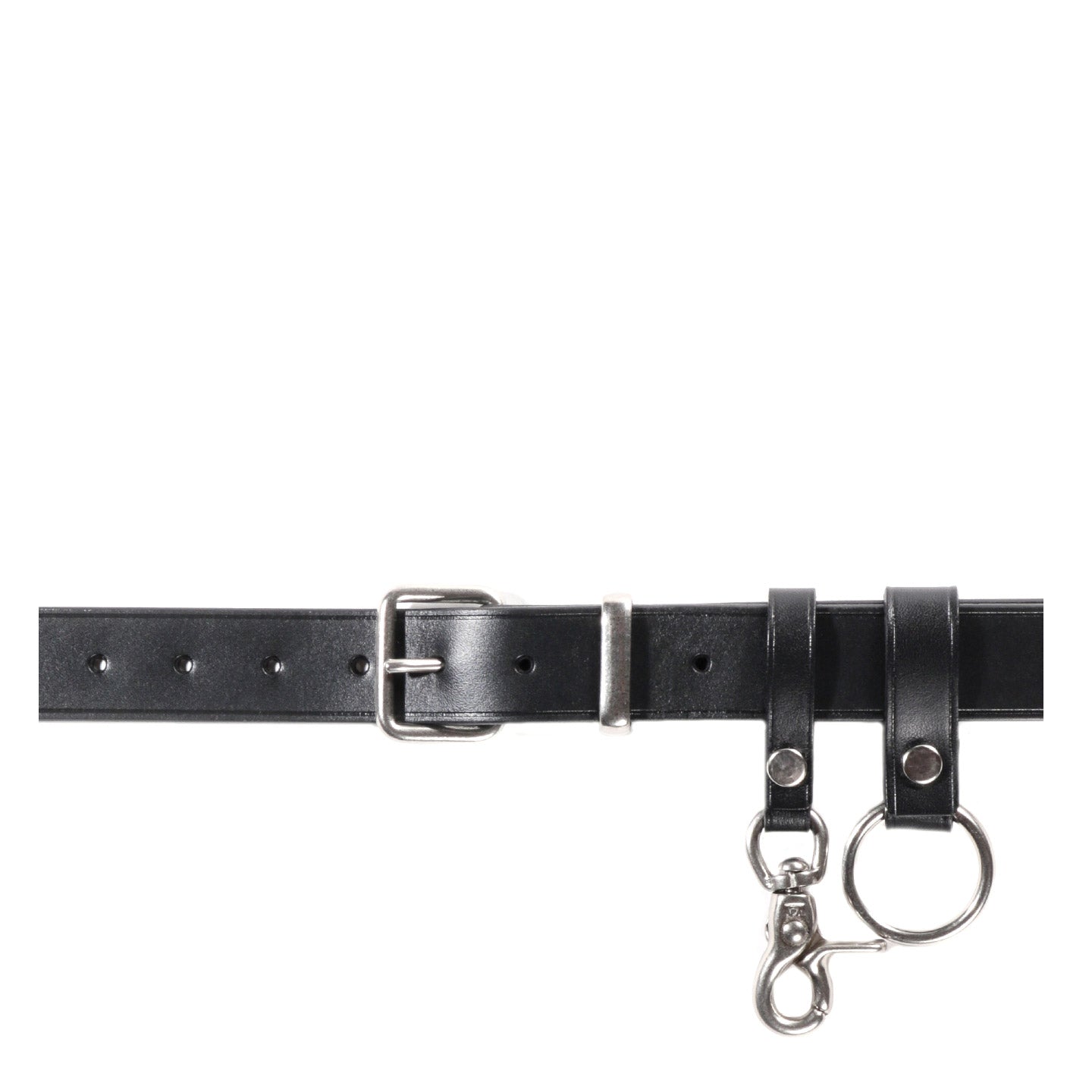 COMME DES GARCONS HOMME K301 LEATHER BELT BLACK