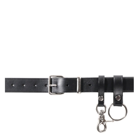 COMME DES GARCONS HOMME K301 LEATHER BELT BLACK