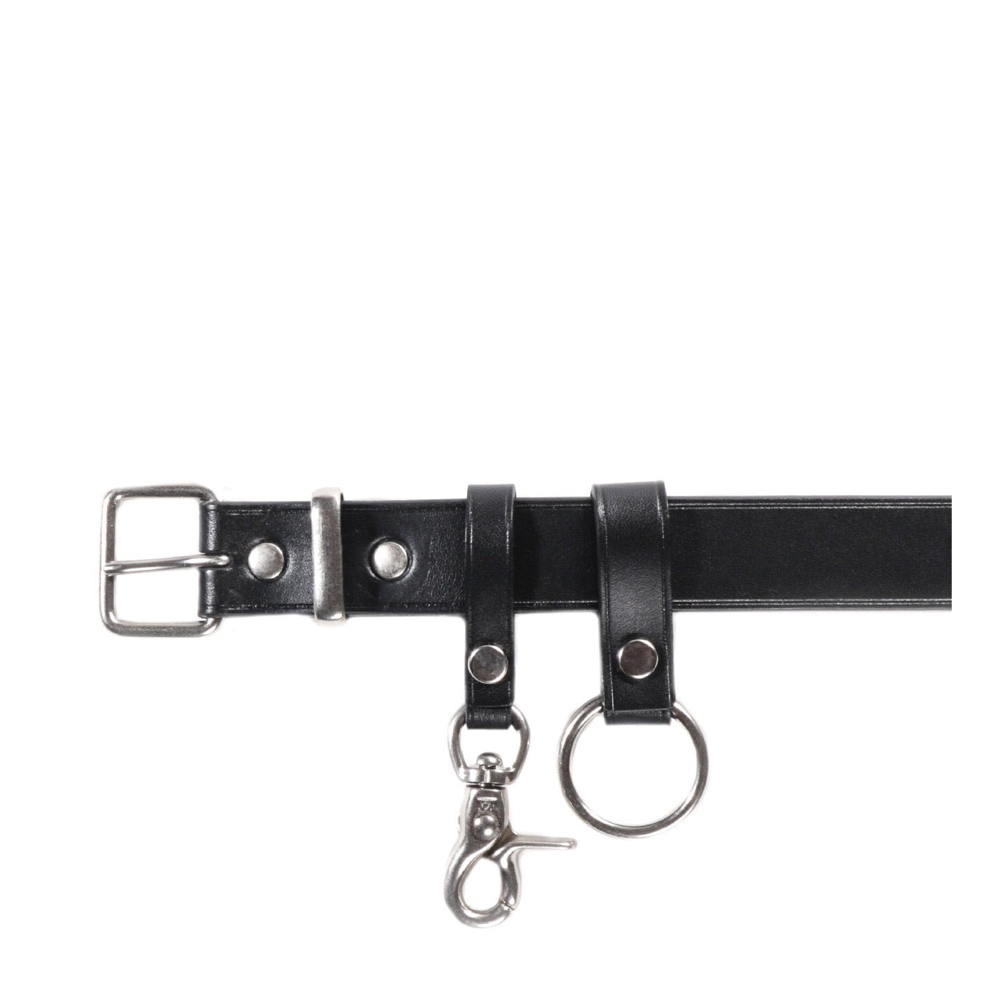 COMME DES GARCONS HOMME K301 LEATHER BELT BLACK