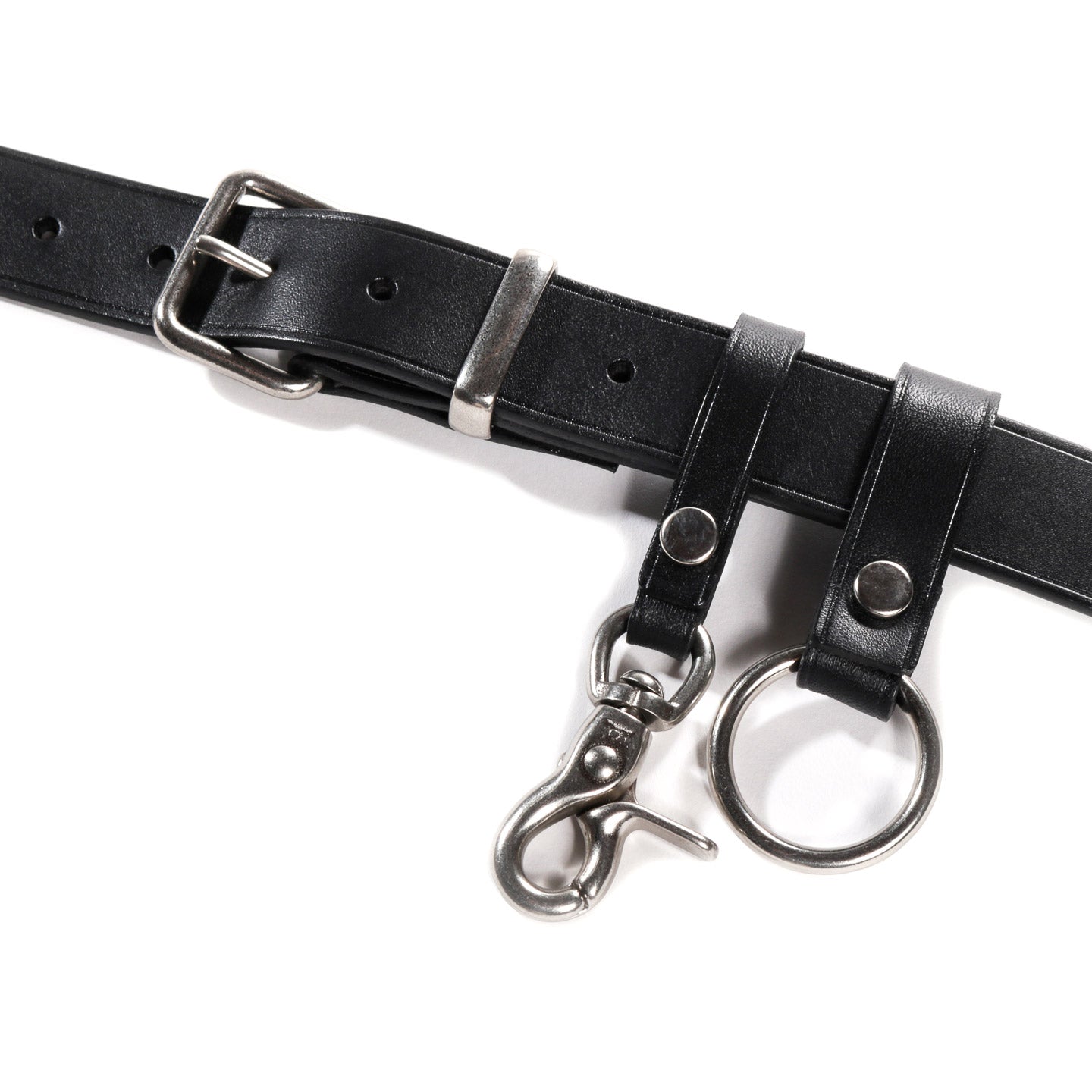 COMME DES GARCONS HOMME K301 LEATHER BELT BLACK