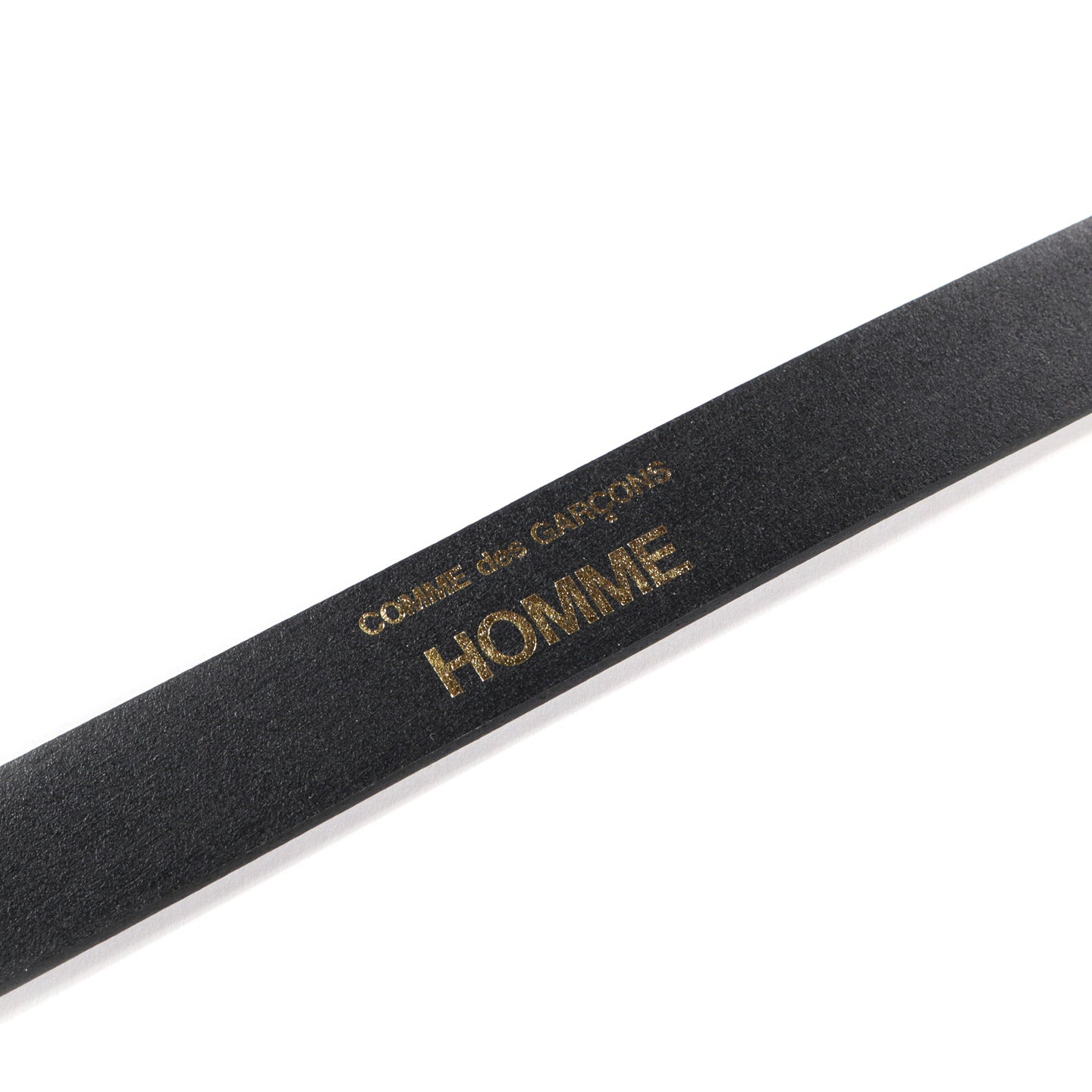 COMME DES GARCONS HOMME K301 LEATHER BELT BLACK