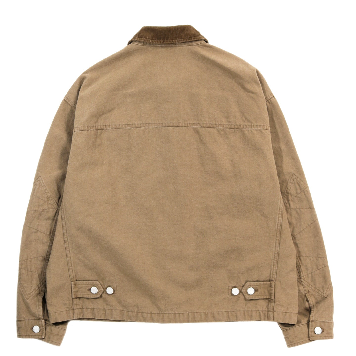 COMME DES GARCONS HOMME J016 WASHED CANVAS WORK JACKET BEIGE