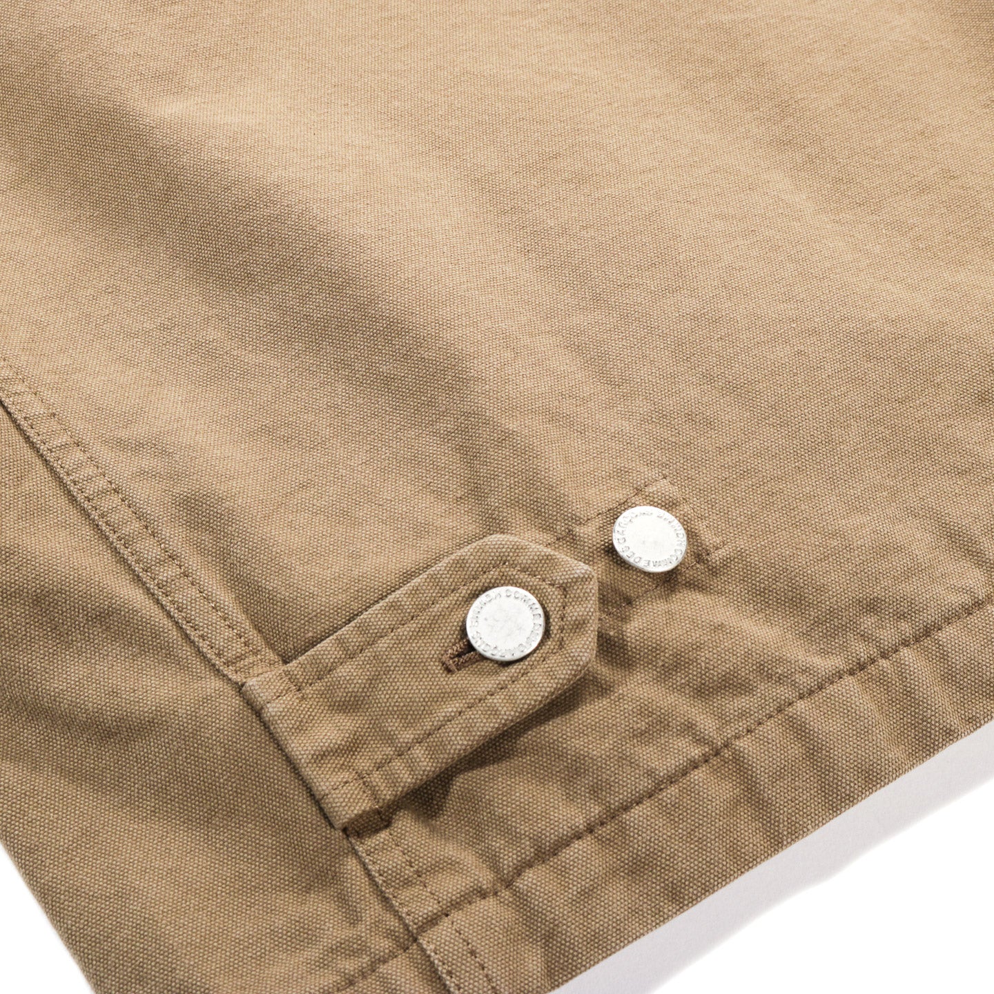 COMME DES GARCONS HOMME J016 WASHED CANVAS WORK JACKET BEIGE