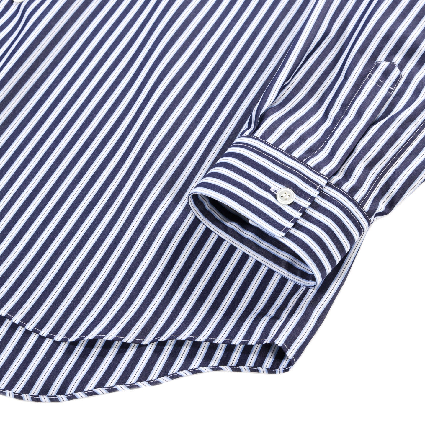 COMME DES GARCONS SHIRT FOREVER B219 WIDE CLASSIC ROUNDED COLLAR STRIPE 3