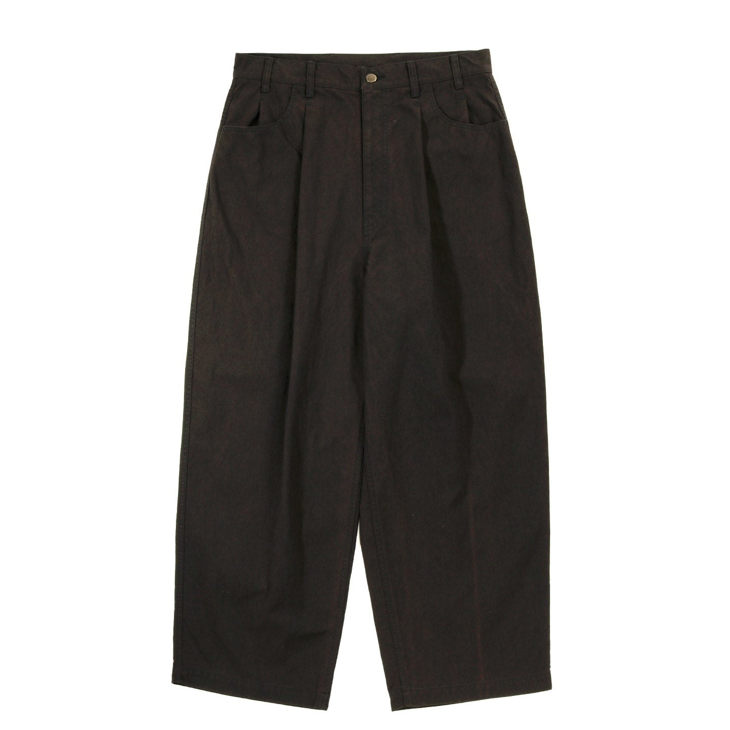 COMME DES GARCONS HOMME P003 NYLON PLEATED PANT BROWN