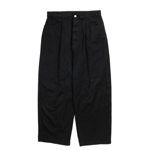 COMME DES GARCONS HOMME P017 NYLON PLEATED PANT BLACK