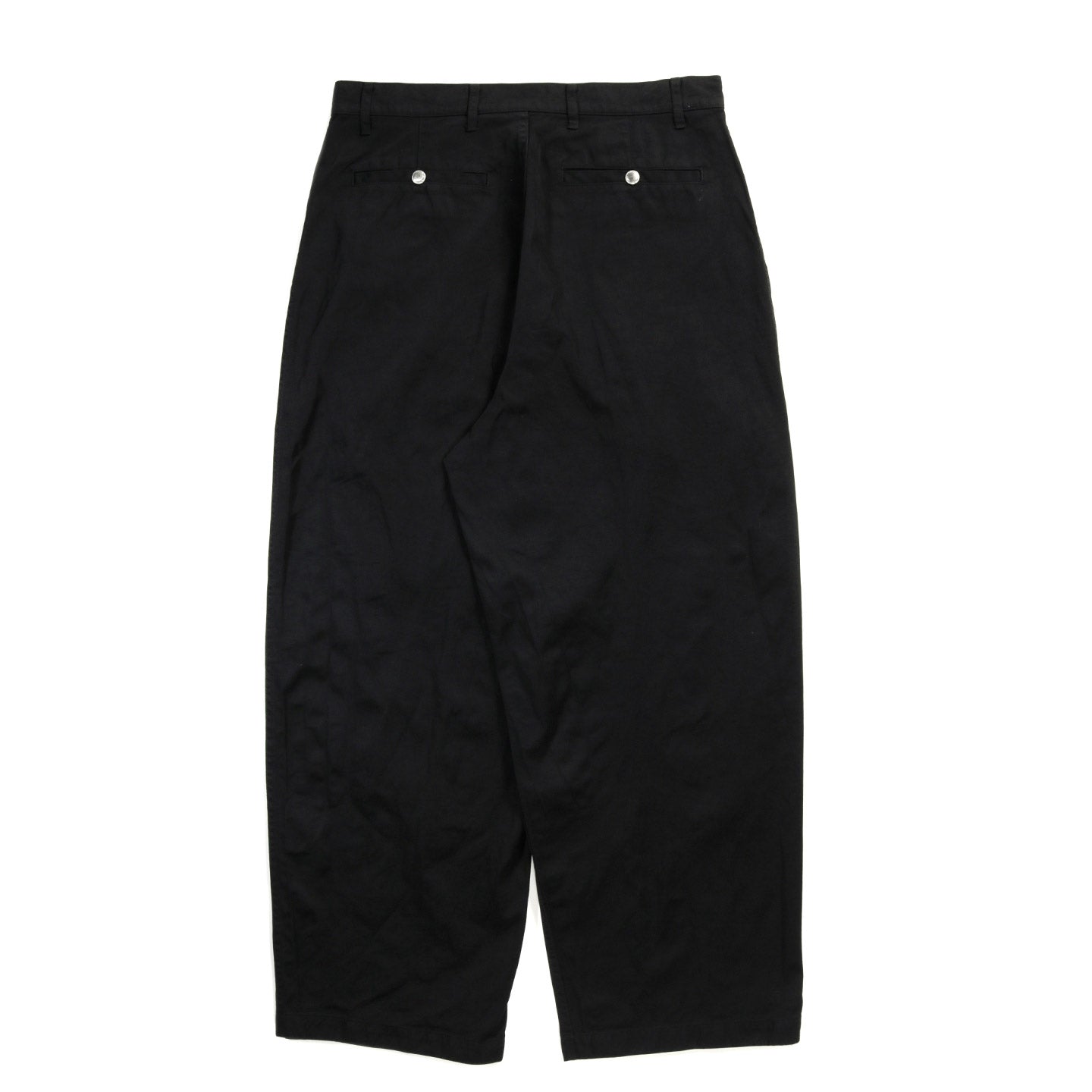 COMME DES GARCONS HOMME P017 NYLON PLEATED PANT BLACK
