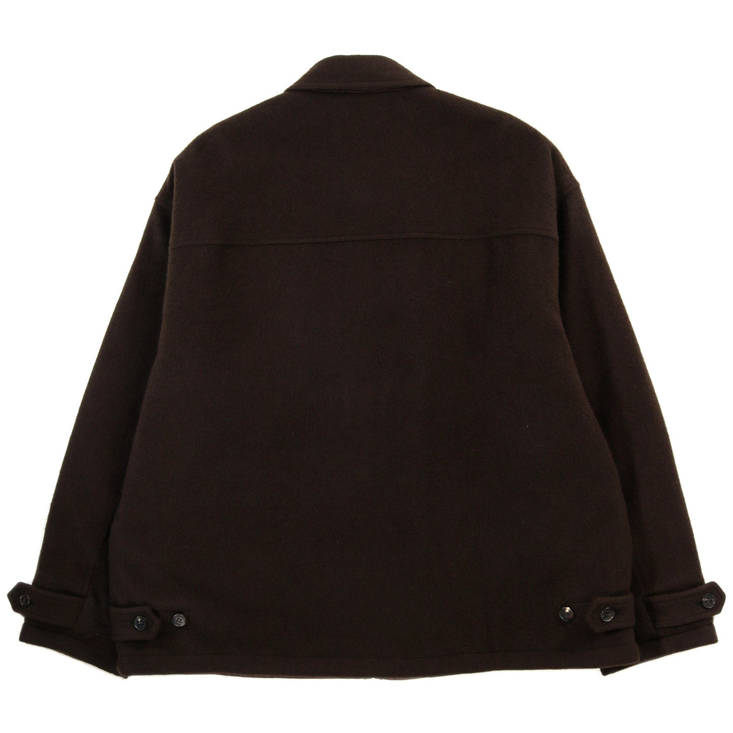 COMME DES GARCONS HOMME J024 REVERSIBLE QUILTED WOOL JACKET BROWN