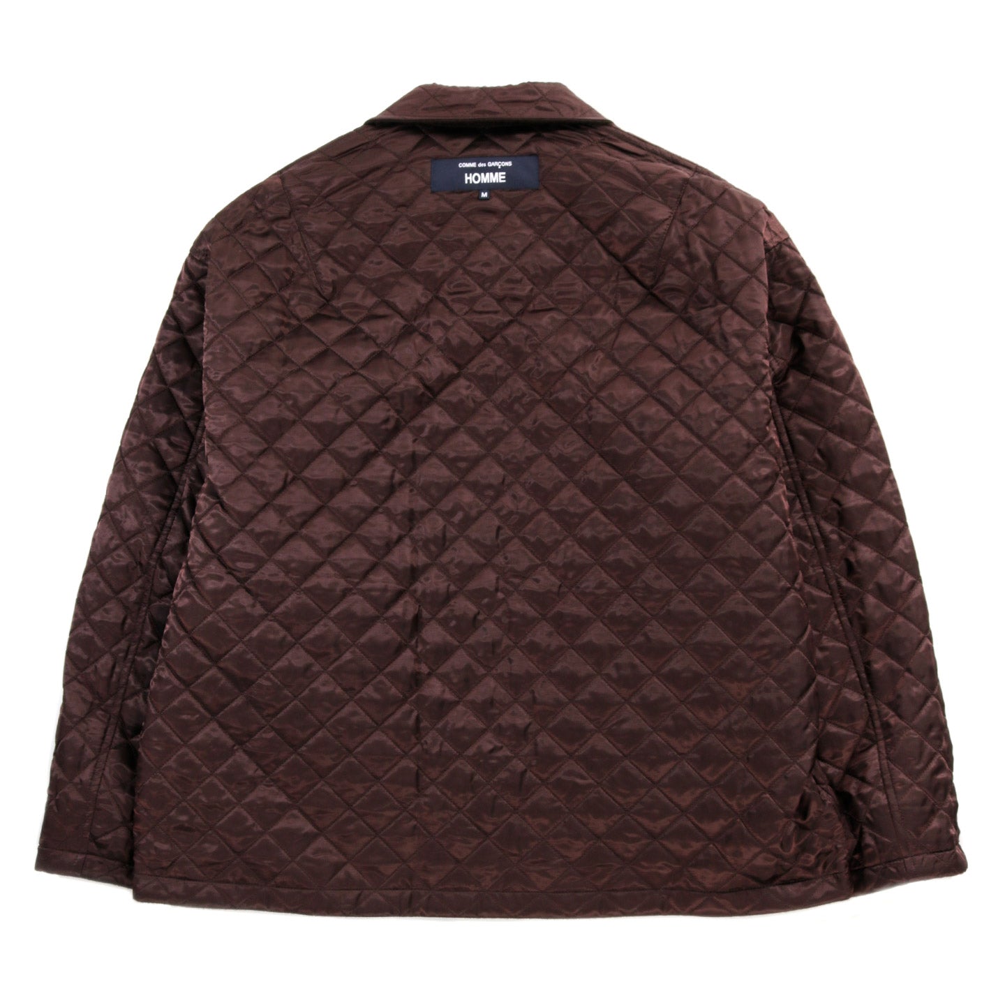 COMME DES GARCONS HOMME J024 REVERSIBLE QUILTED WOOL JACKET BROWN