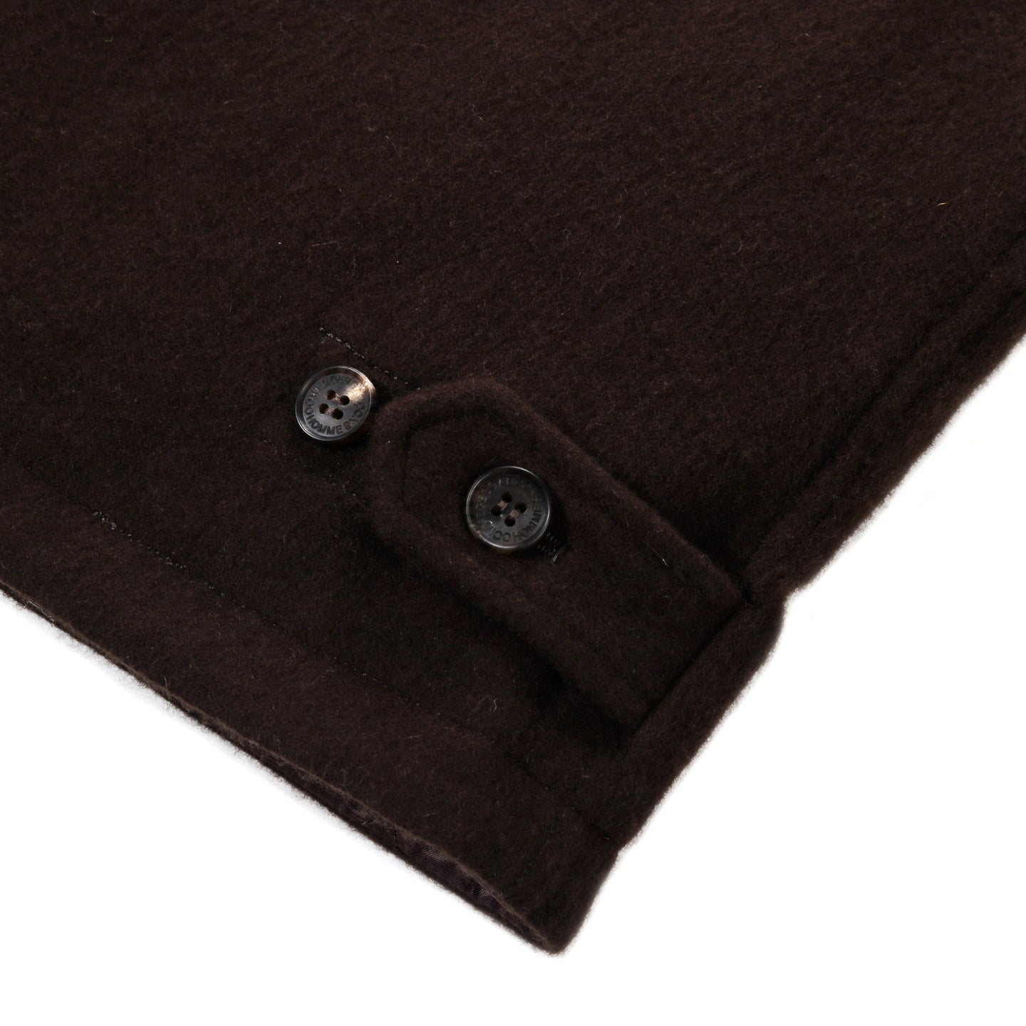COMME DES GARCONS HOMME J024 REVERSIBLE QUILTED WOOL JACKET BROWN
