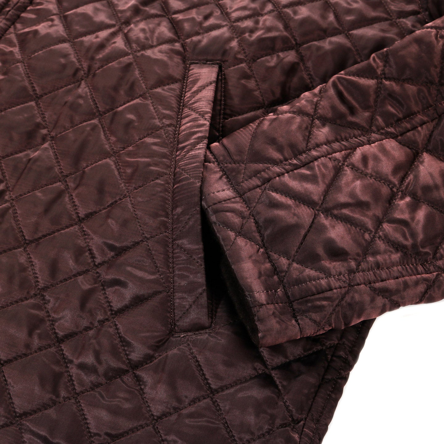 COMME DES GARCONS HOMME J024 REVERSIBLE QUILTED WOOL JACKET BROWN