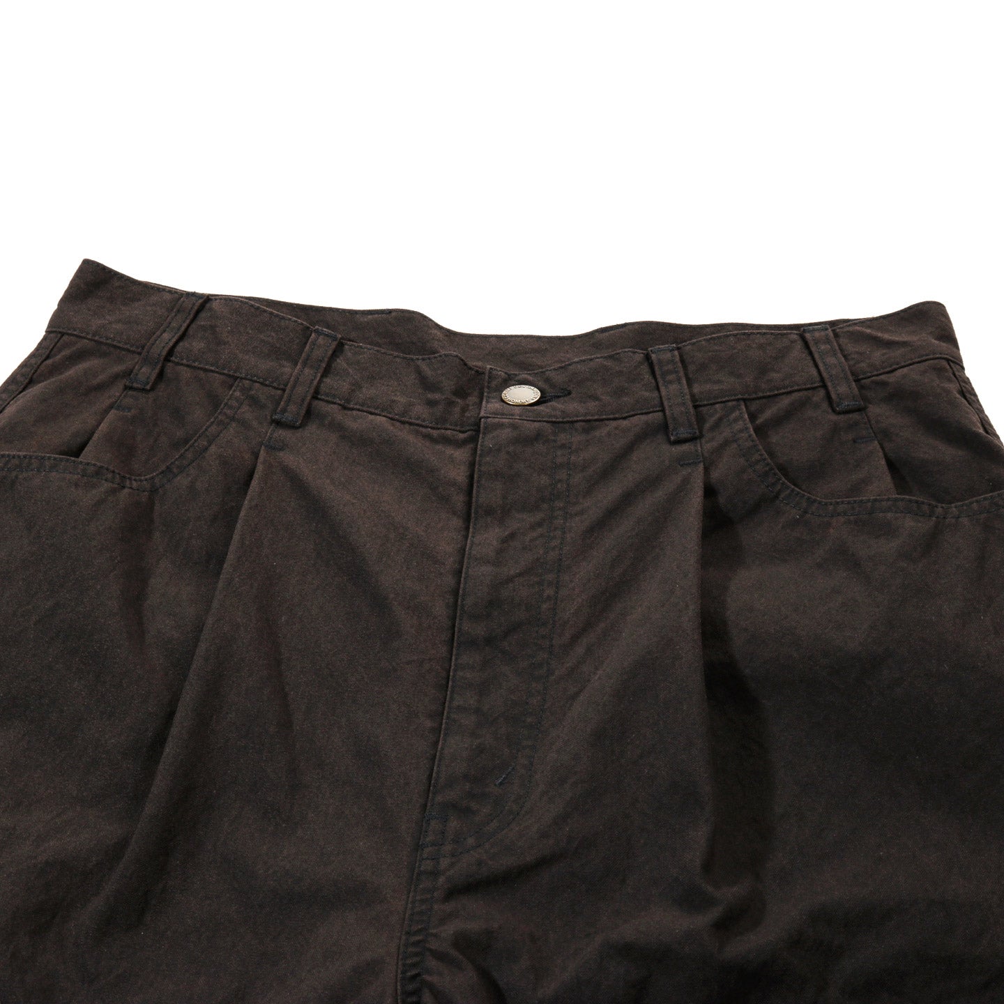 COMME DES GARCONS HOMME P003 NYLON PLEATED PANT BROWN