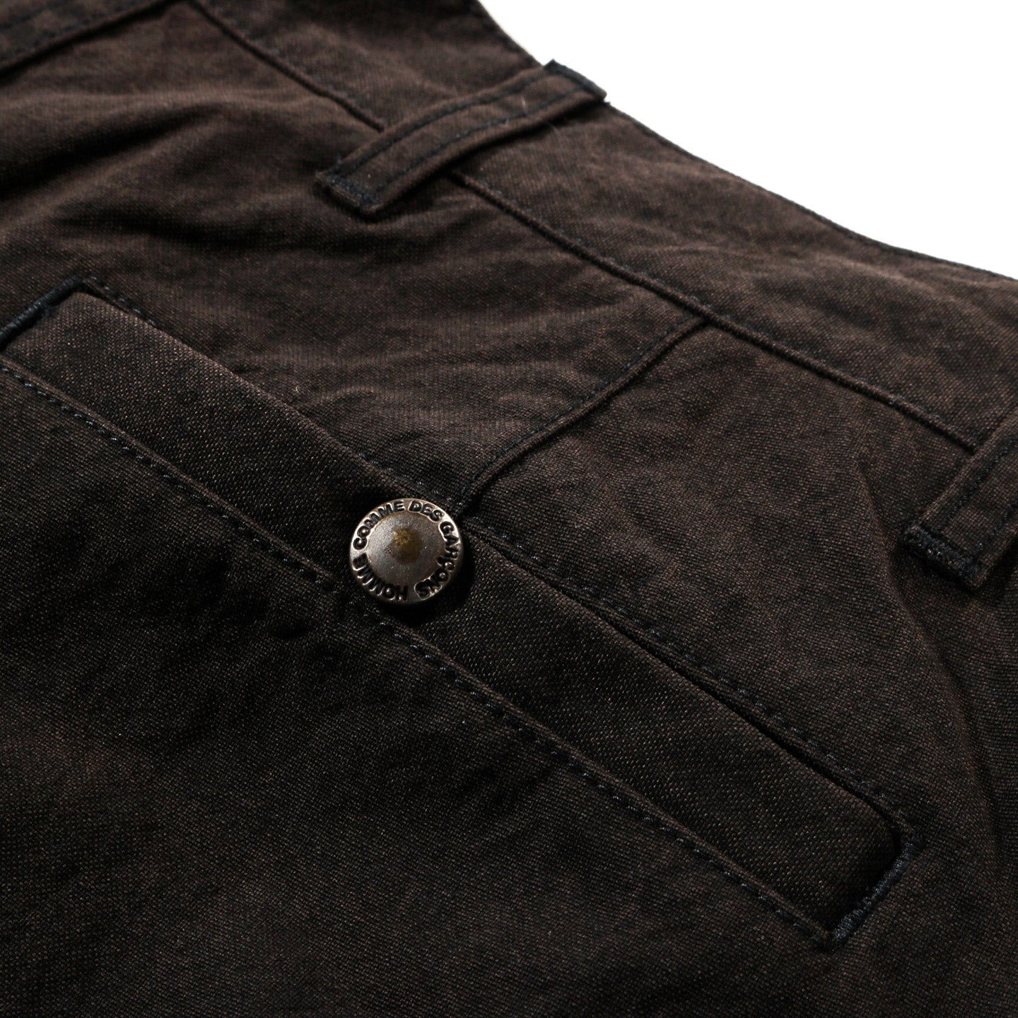 COMME DES GARCONS HOMME P003 NYLON PLEATED PANT BROWN