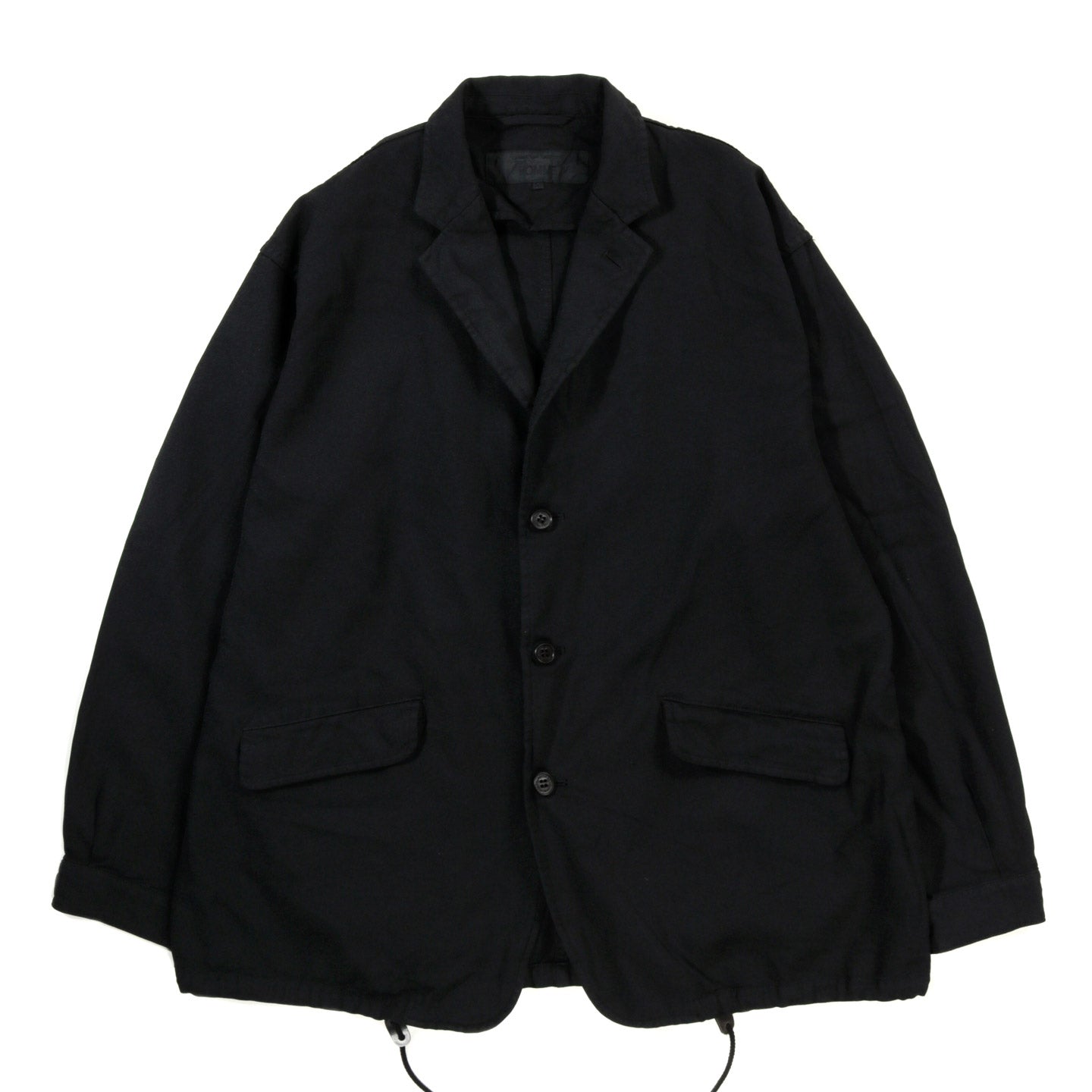 COMME DES GARCONS HOMME J033 POLY SERGE SPORT JACKET BLACK