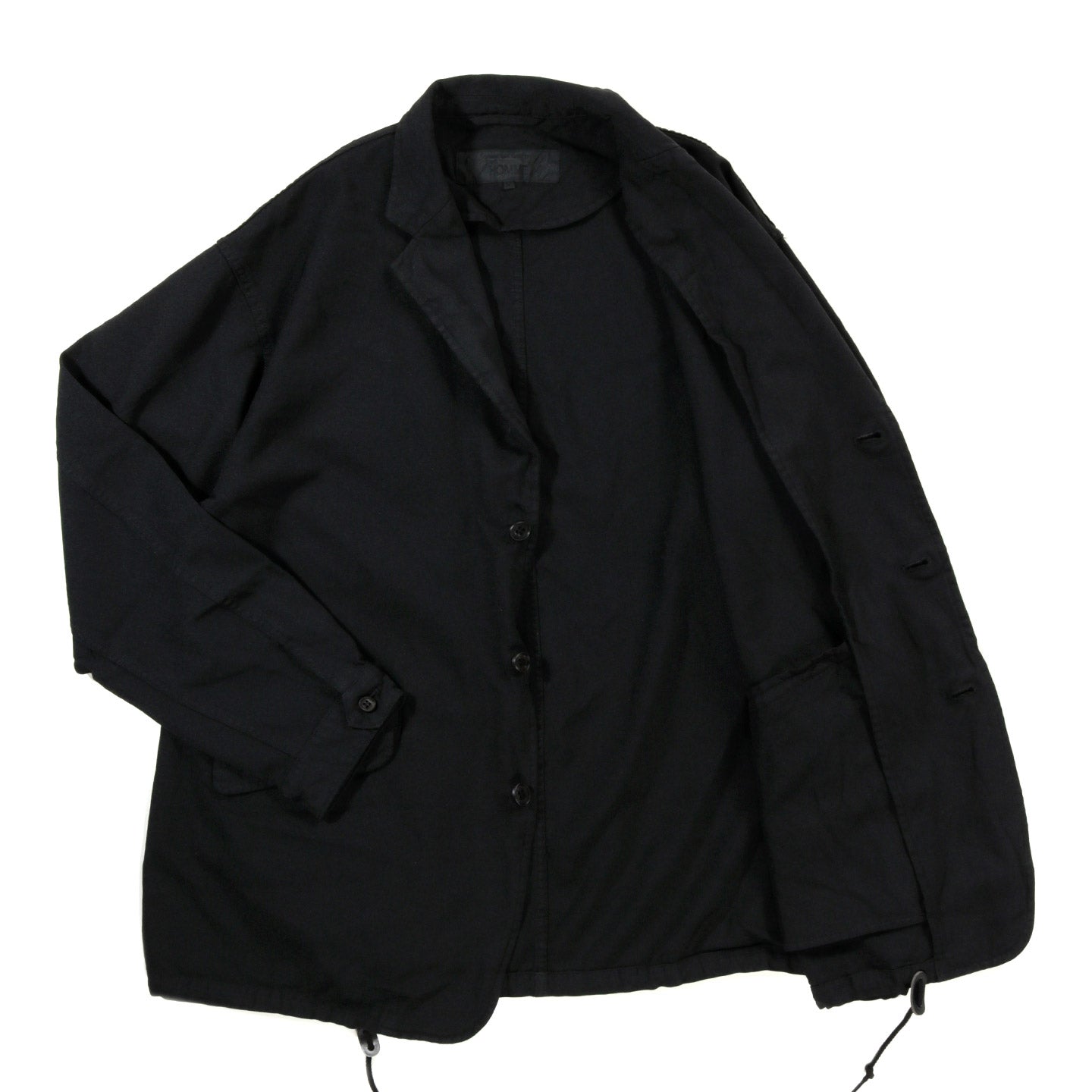 COMME DES GARCONS HOMME J033 POLY SERGE SPORT JACKET BLACK