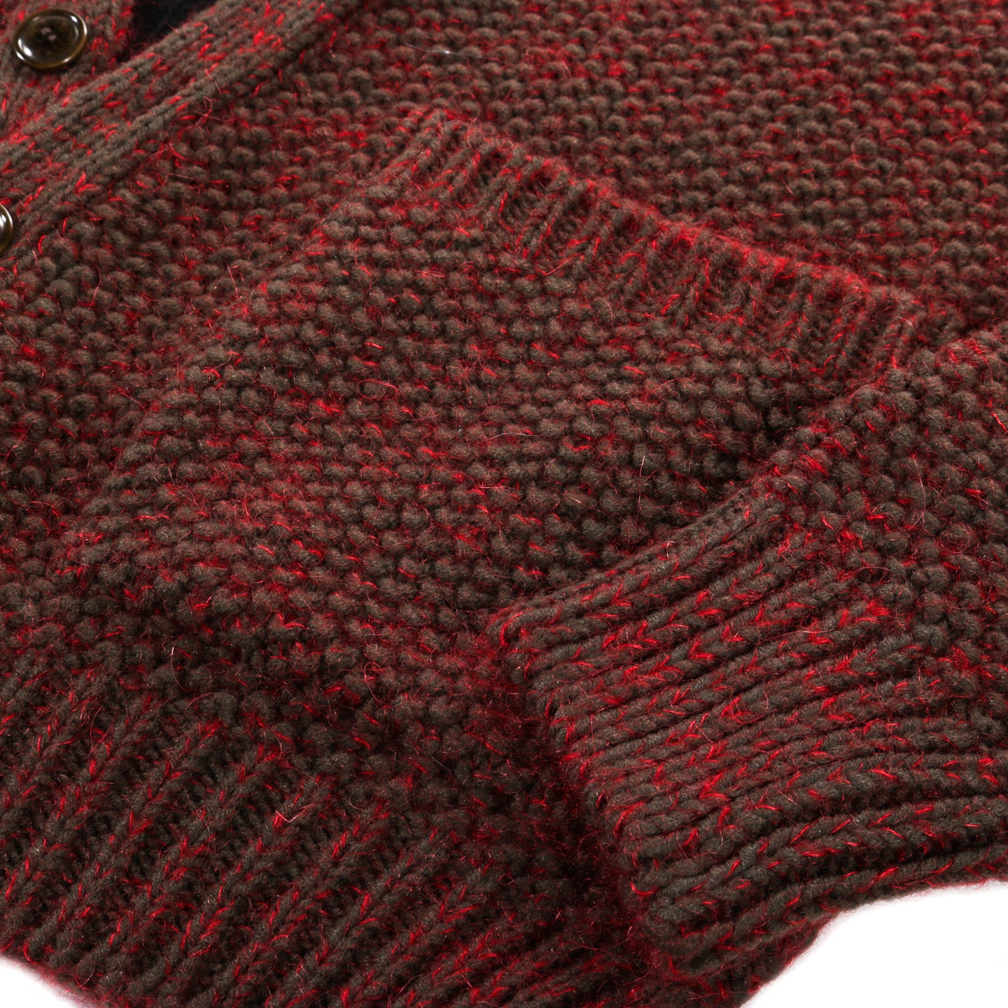 COGNOMEN LAYERED KNIT CARDIGAN BROWN