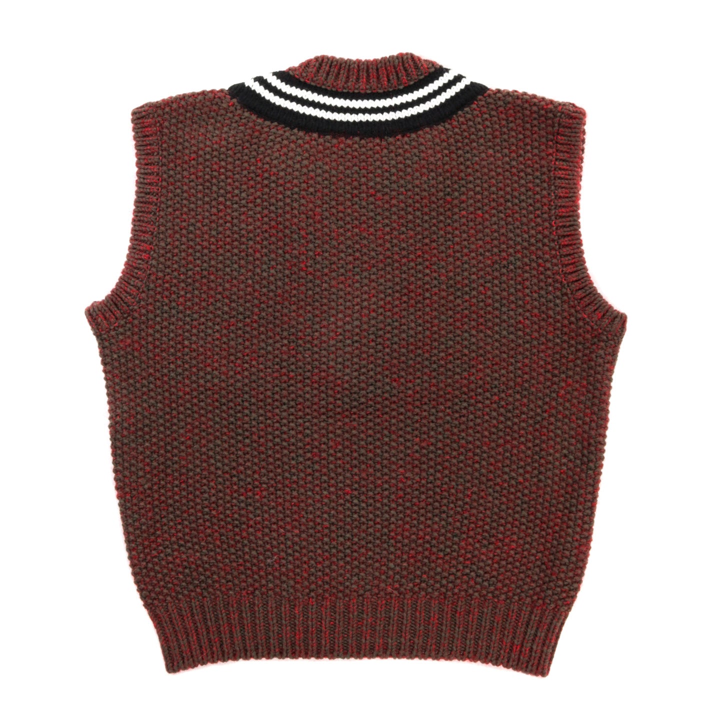 COGNOMEN LAYERED KNIT VEST BROWN