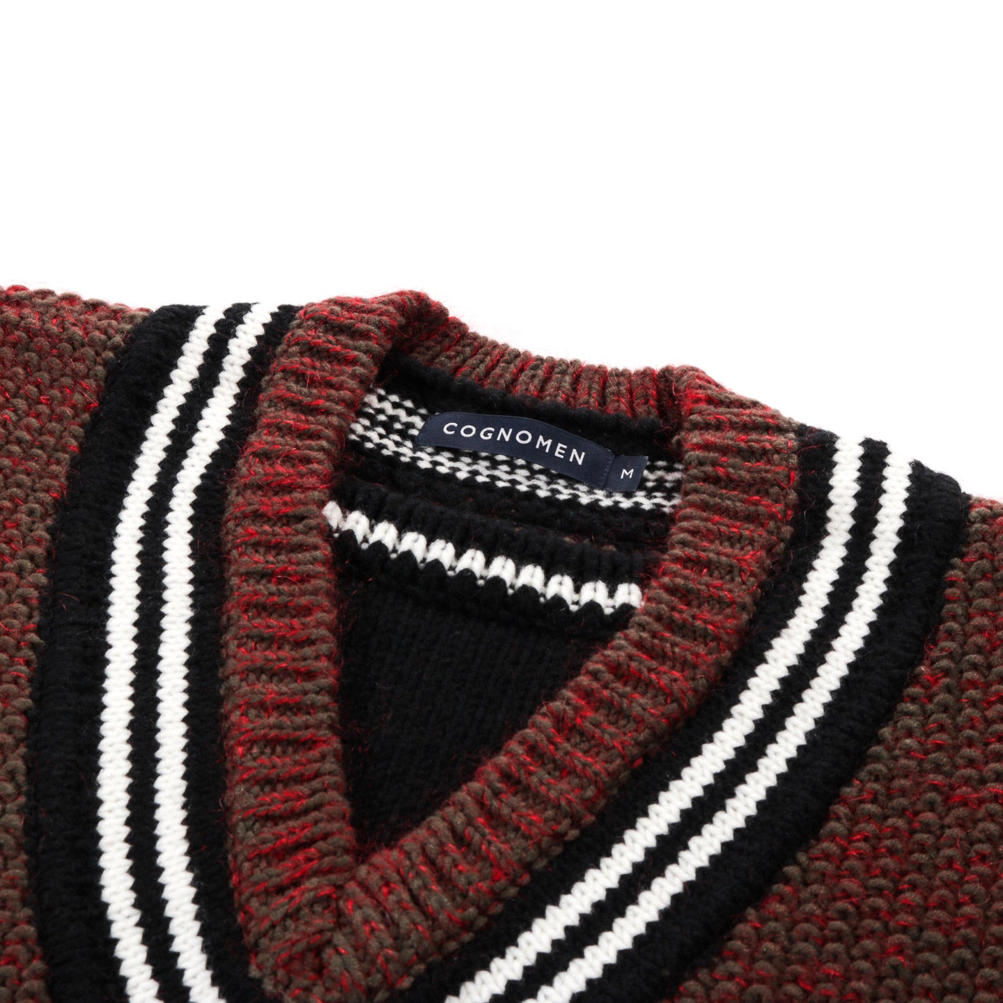 COGNOMEN LAYERED KNIT VEST BROWN