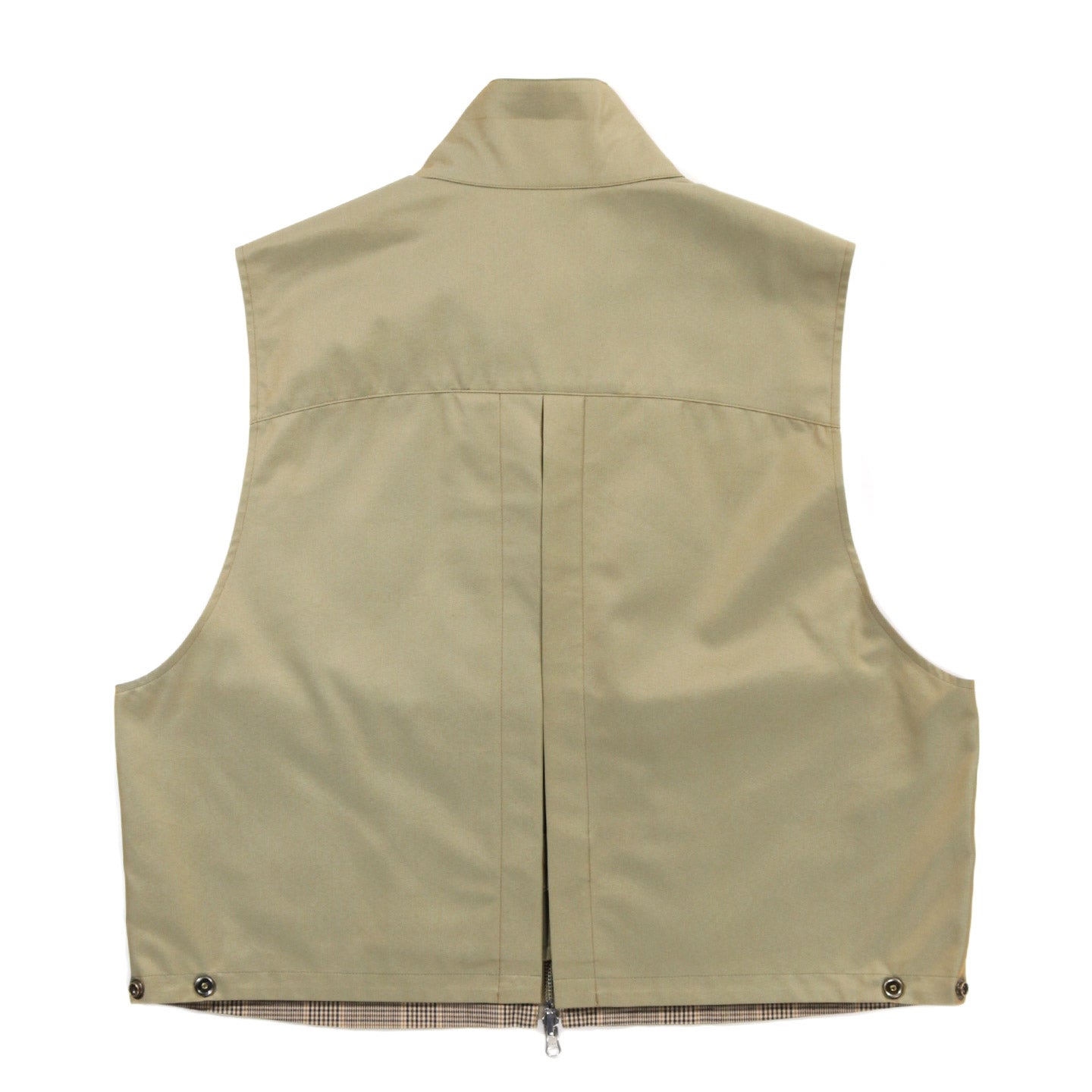COGNOMEN REVERSIBLE HARRINGTON VEST BEIGE