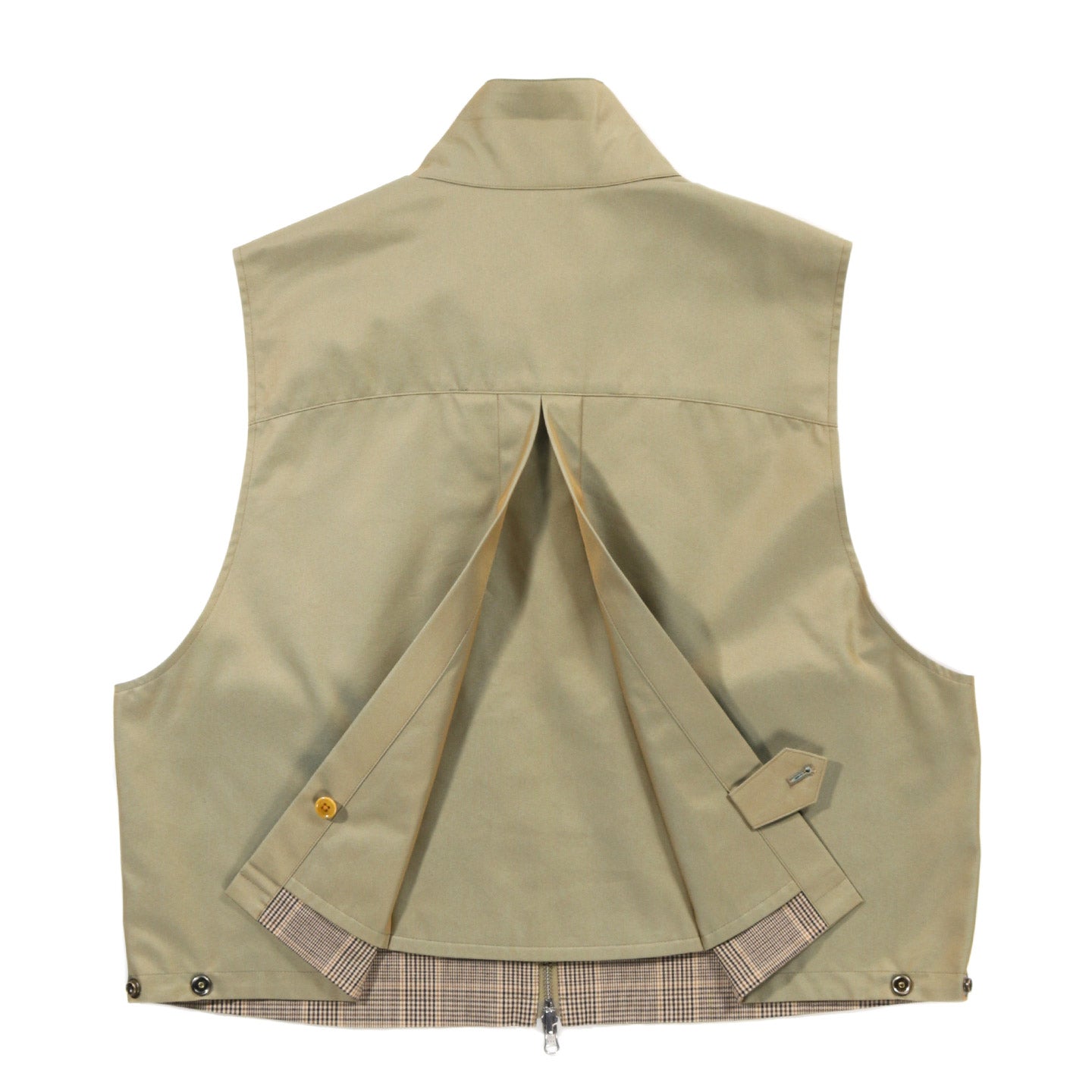 COGNOMEN REVERSIBLE HARRINGTON VEST BEIGE