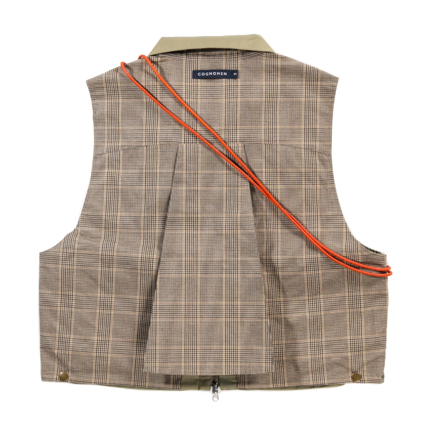 COGNOMEN REVERSIBLE HARRINGTON VEST BEIGE