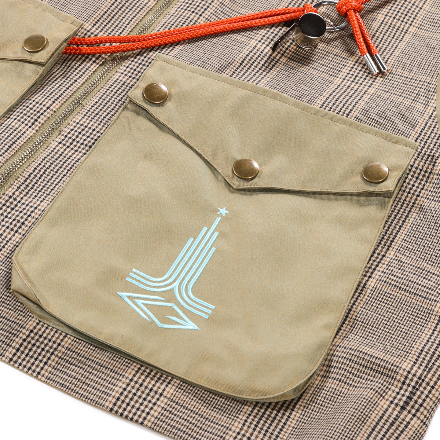COGNOMEN REVERSIBLE HARRINGTON VEST BEIGE