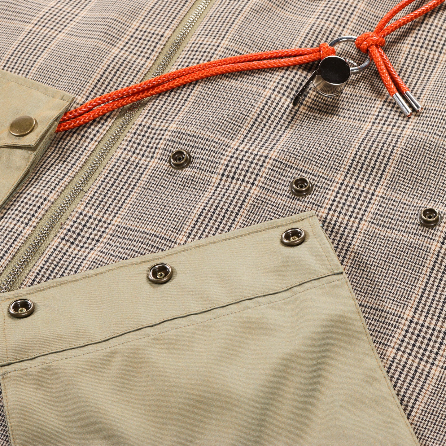 COGNOMEN REVERSIBLE HARRINGTON VEST BEIGE