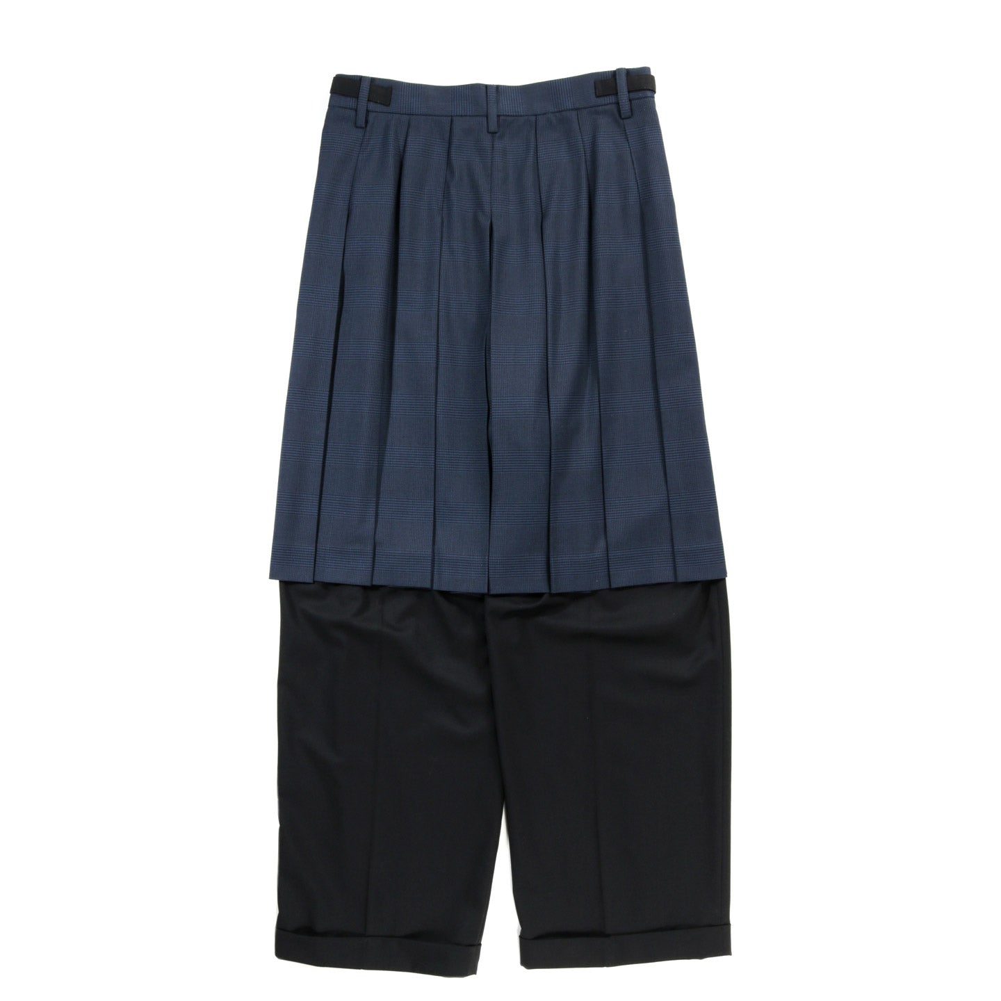 COGNOMEN PLEATED LAYERED PANTS NAVY