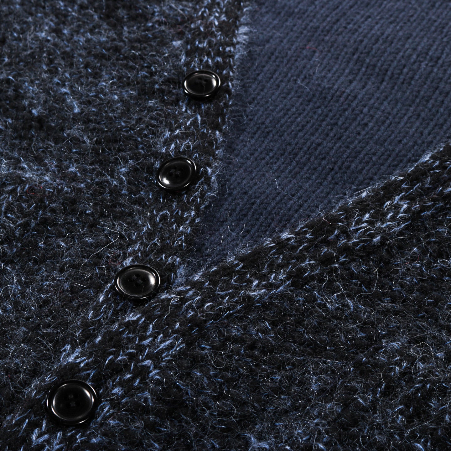 COGNOMEN LAYERED KNIT CARDIGAN NAVY