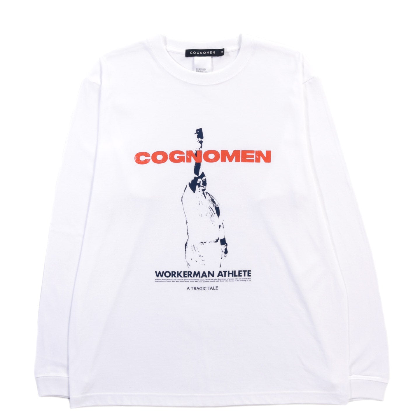 COGNOMEN WORKERMAN ATHLETE LS T-SHIRT WHITE