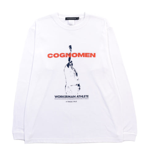 COGNOMEN WORKERMAN ATHLETE LS T-SHIRT WHITE