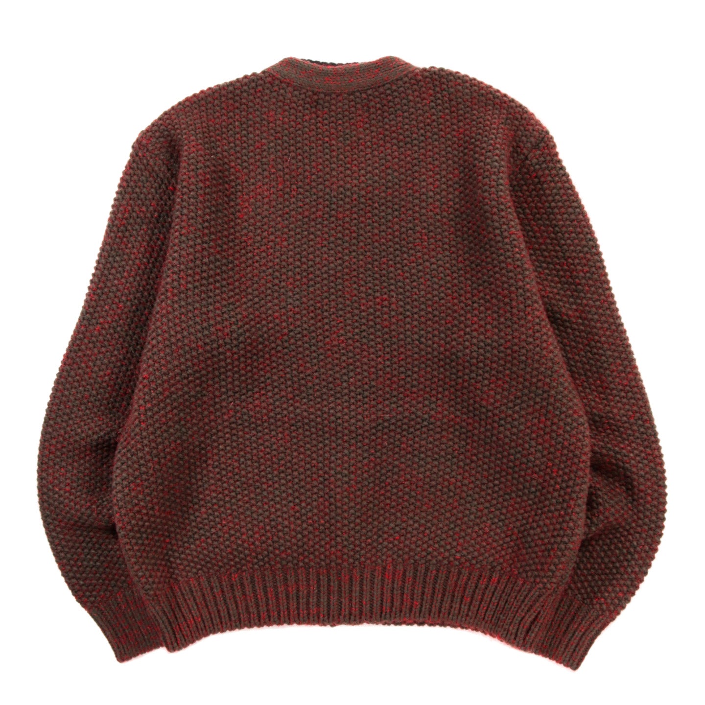 COGNOMEN LAYERED KNIT CARDIGAN BROWN