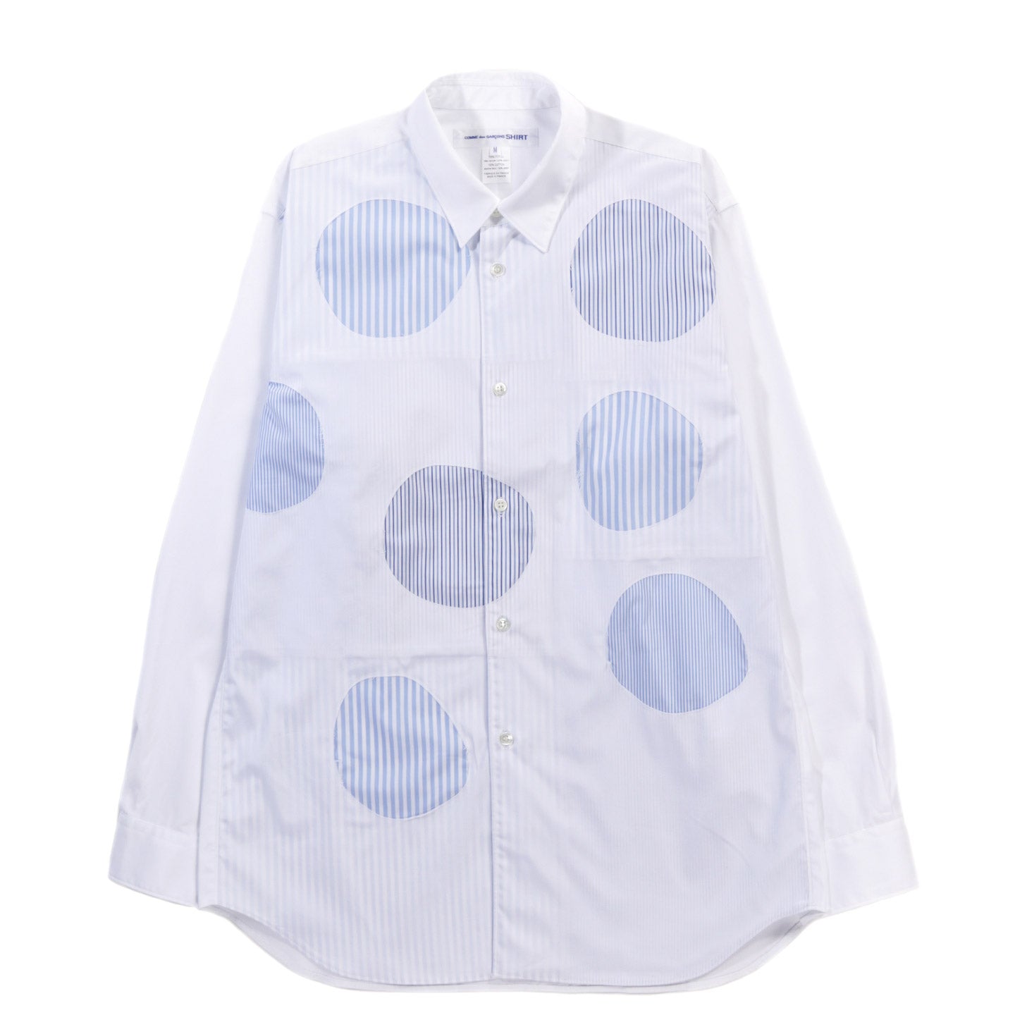 COMME DES GARCONS SHIRT B015 SHIRT WHITE / STRIPE MIX