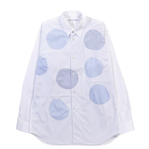 COMME DES GARCONS SHIRT B015 SHIRT WHITE / STRIPE MIX