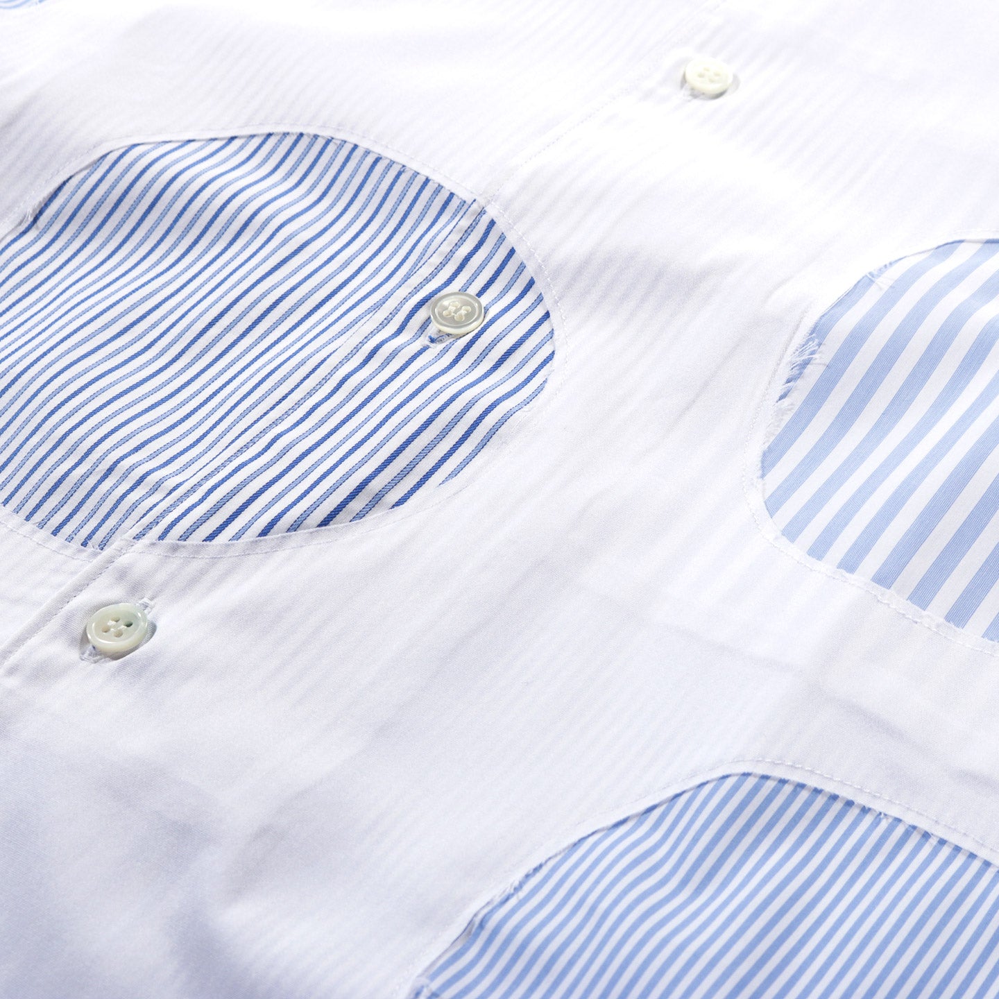 COMME DES GARCONS SHIRT B015 SHIRT WHITE / STRIPE MIX