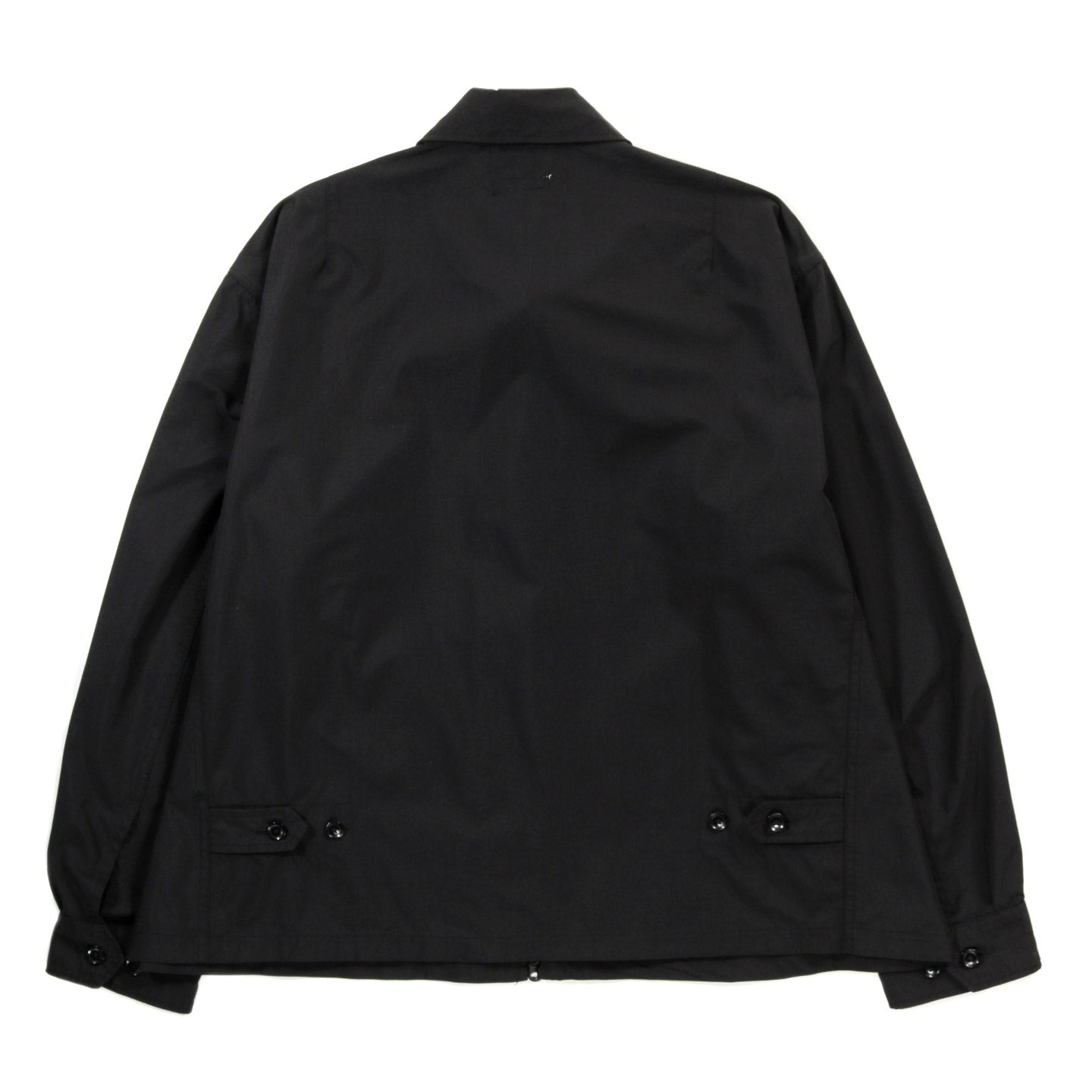 ENGINEERED GARMENTS CLAIGTON JACKET BLACK LT. WEIGHT NYCO POPLIN