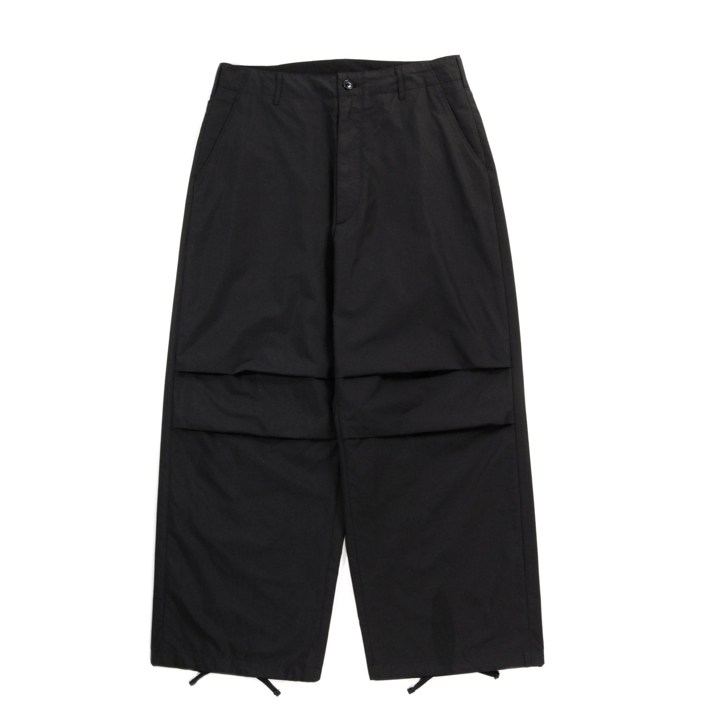 ENGINEERED GARMENTS OVER PANT BLACK LT. WEIGHT NYCO POPLIN