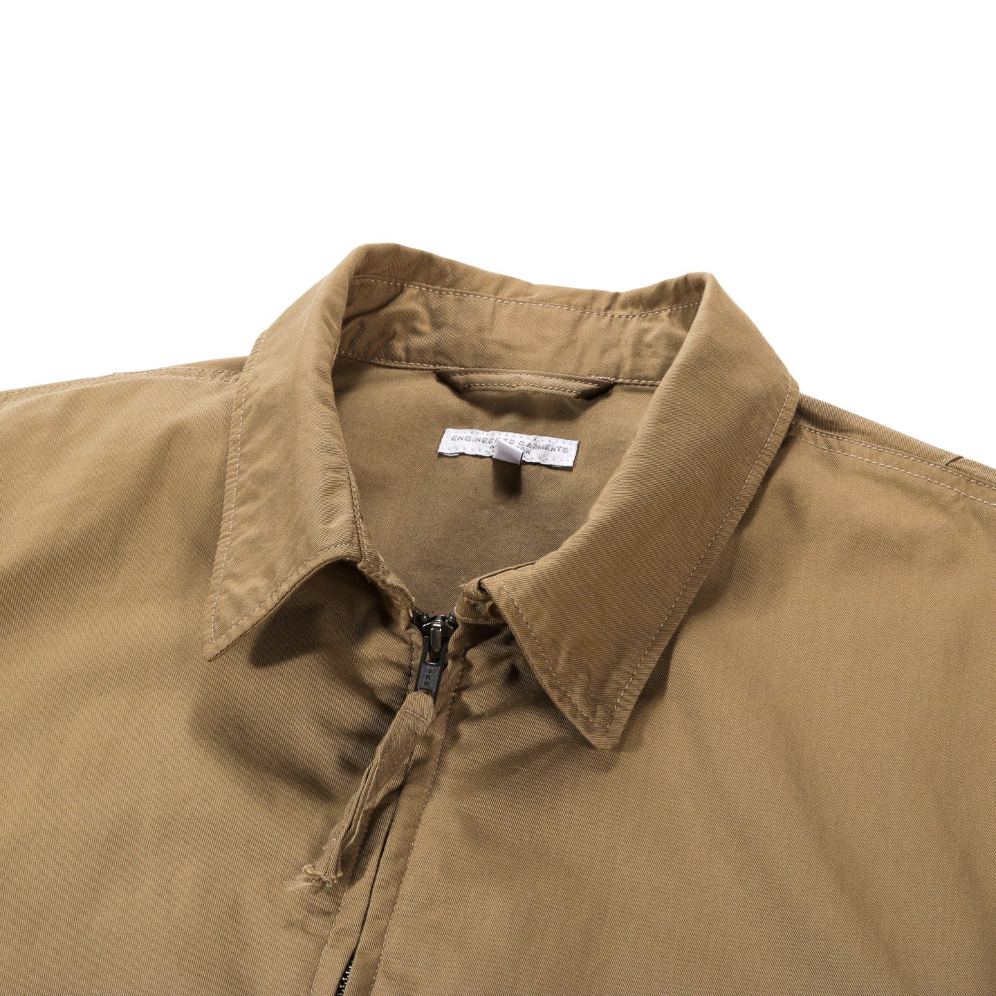 ENGINEERED GARMENTS CLAIGTON JACKET KHAKI NYCO TWILL