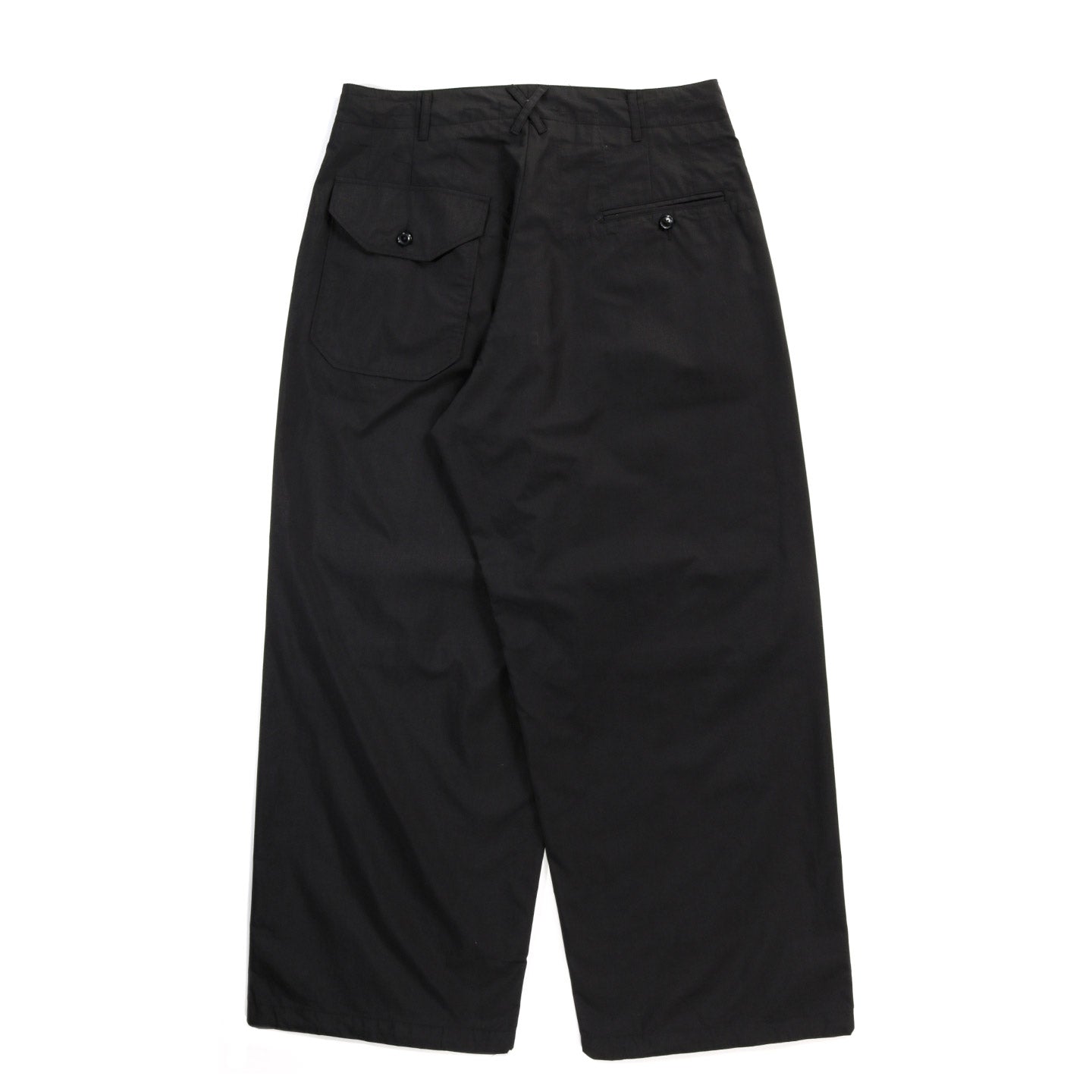 ENGINEERED GARMENTS OVER PANT BLACK LT. WEIGHT NYCO POPLIN