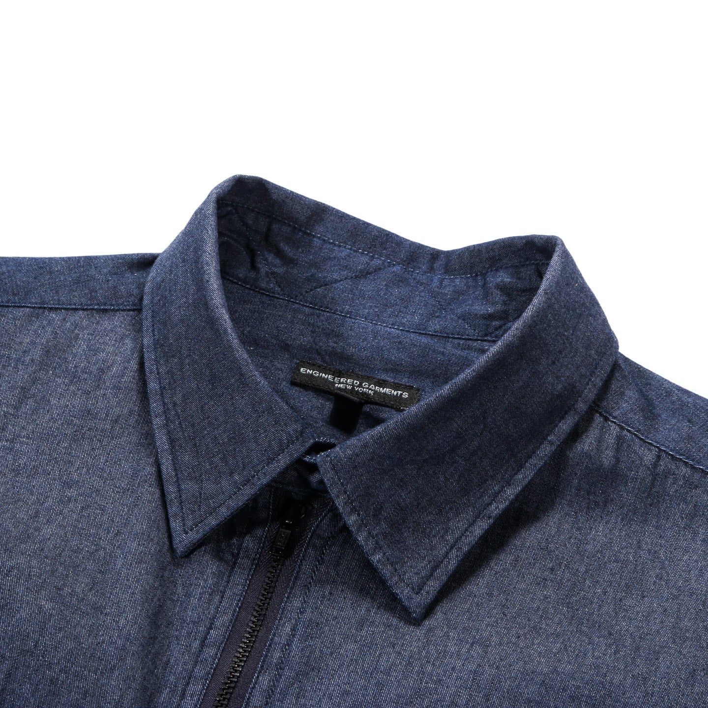 ENGINEERED GARMENTS BINOCULAR SHIRT INDIGO COTTON DENIM SHIRTING