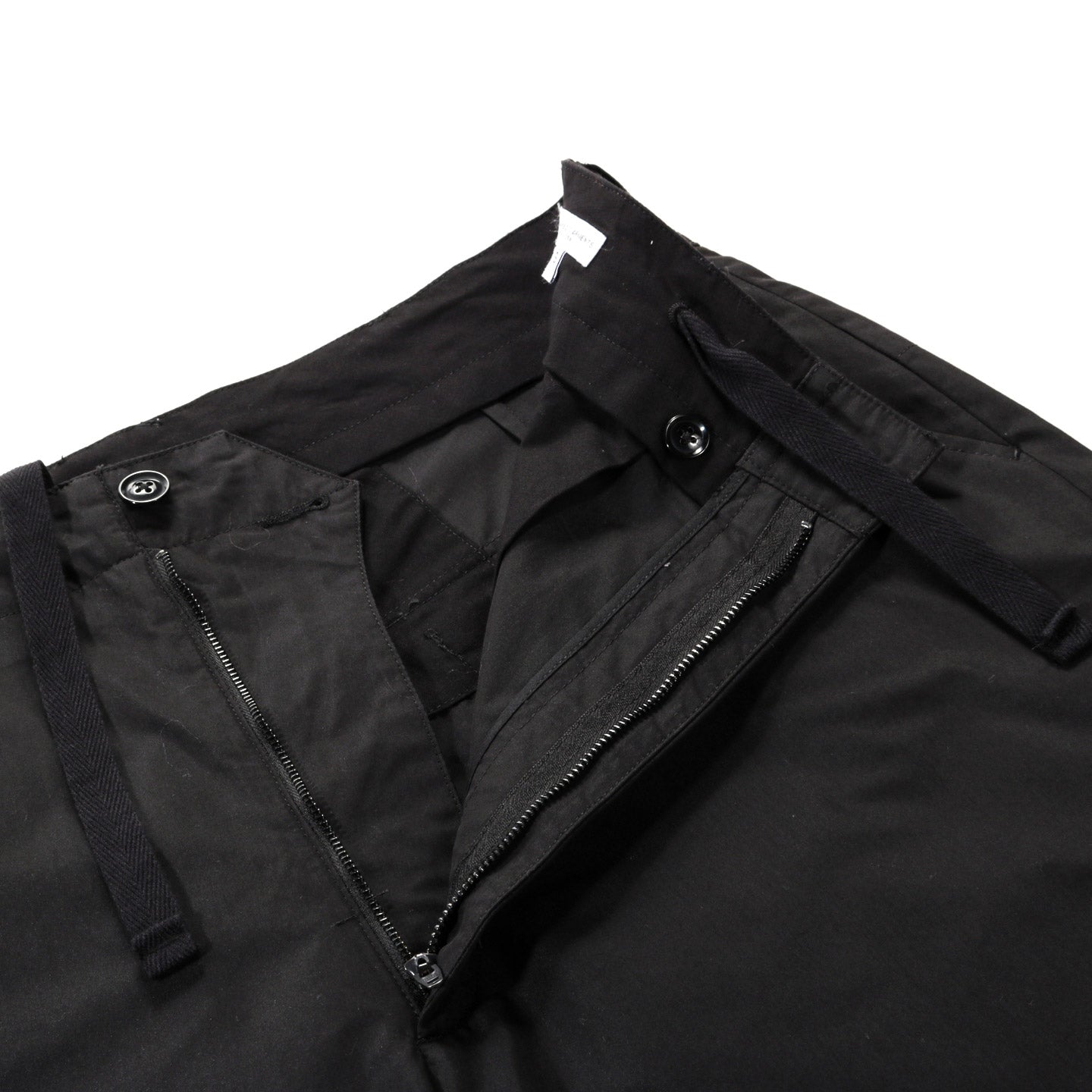ENGINEERED GARMENTS OVER PANT BLACK LT. WEIGHT NYCO POPLIN