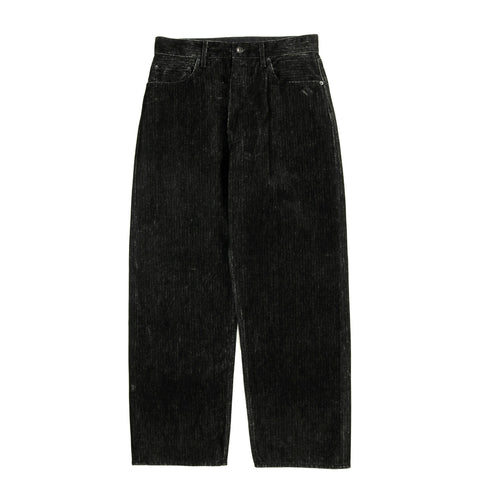 ENGINEERED GARMENTS RF JEANS BLACK COTTON FLOCKING HERRINGBONE