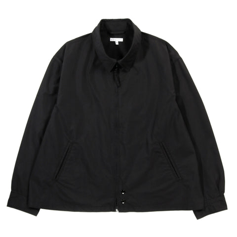 ENGINEERED GARMENTS CLAIGTON JACKET BLACK LT. WEIGHT NYCO POPLIN