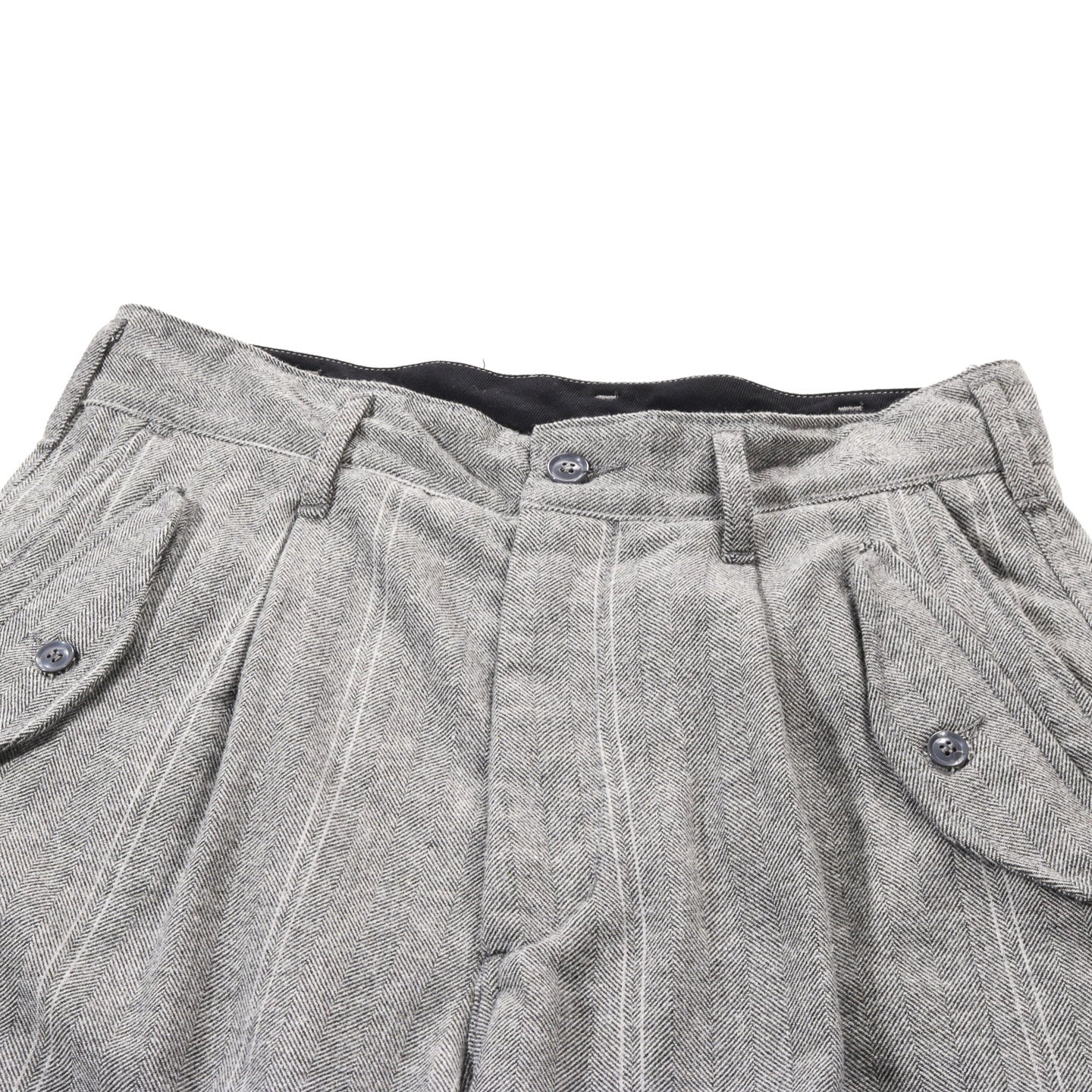 ENGINEERED GARMENTS IAC PANT LT. GREY WOOL STRIPED HB